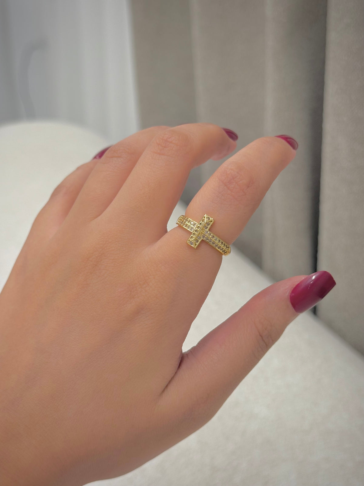 Gold plated ring