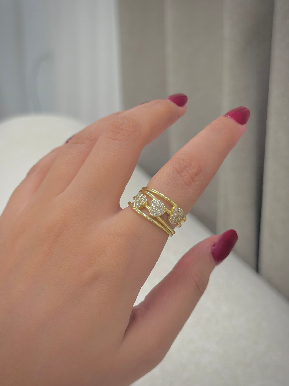 Gold plated ring