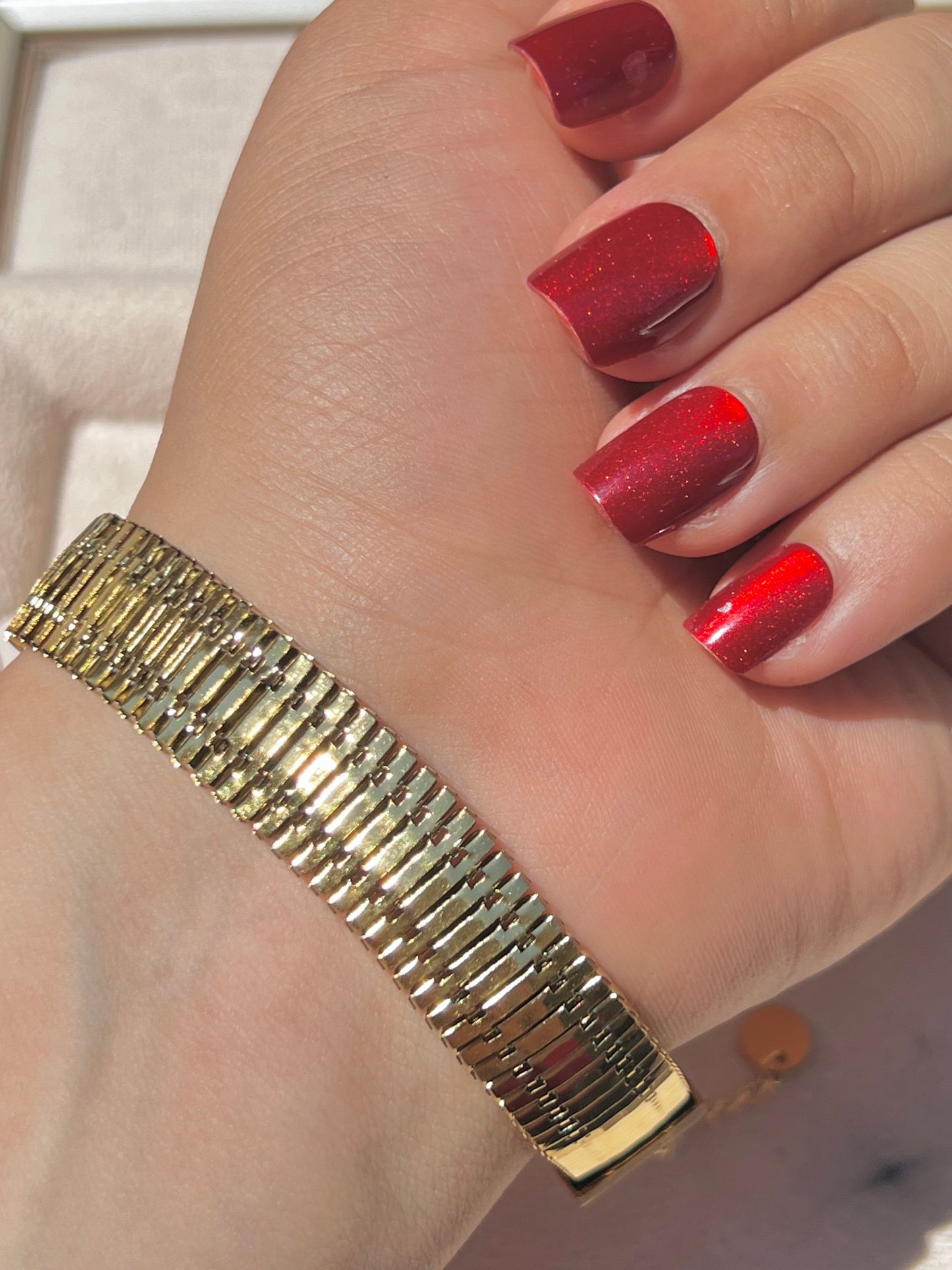 Modern wide-style bracelet