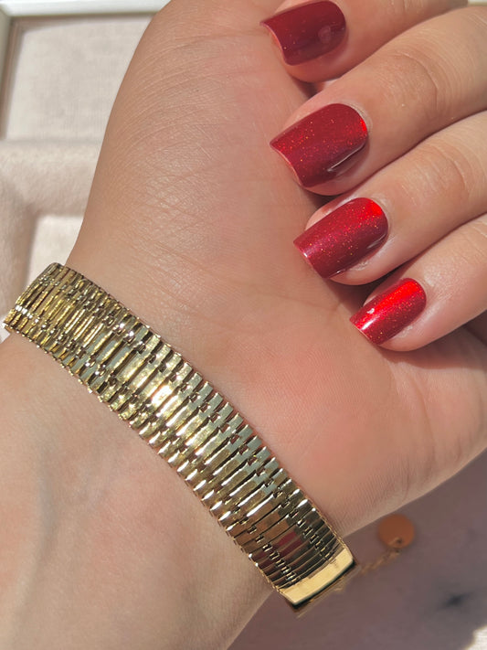 Modern wide-style bracelet
