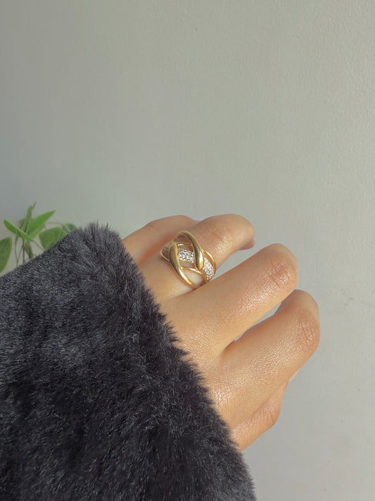 Gold plated ring