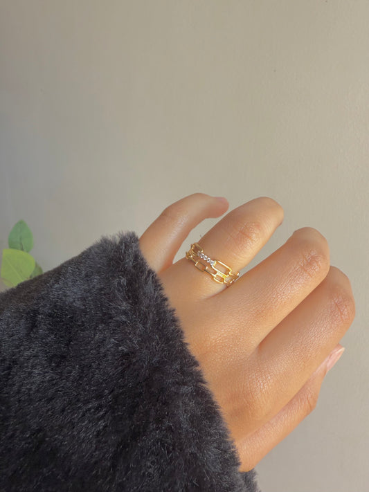 Gold plated ring