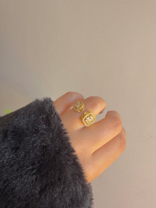 Gold plated ring