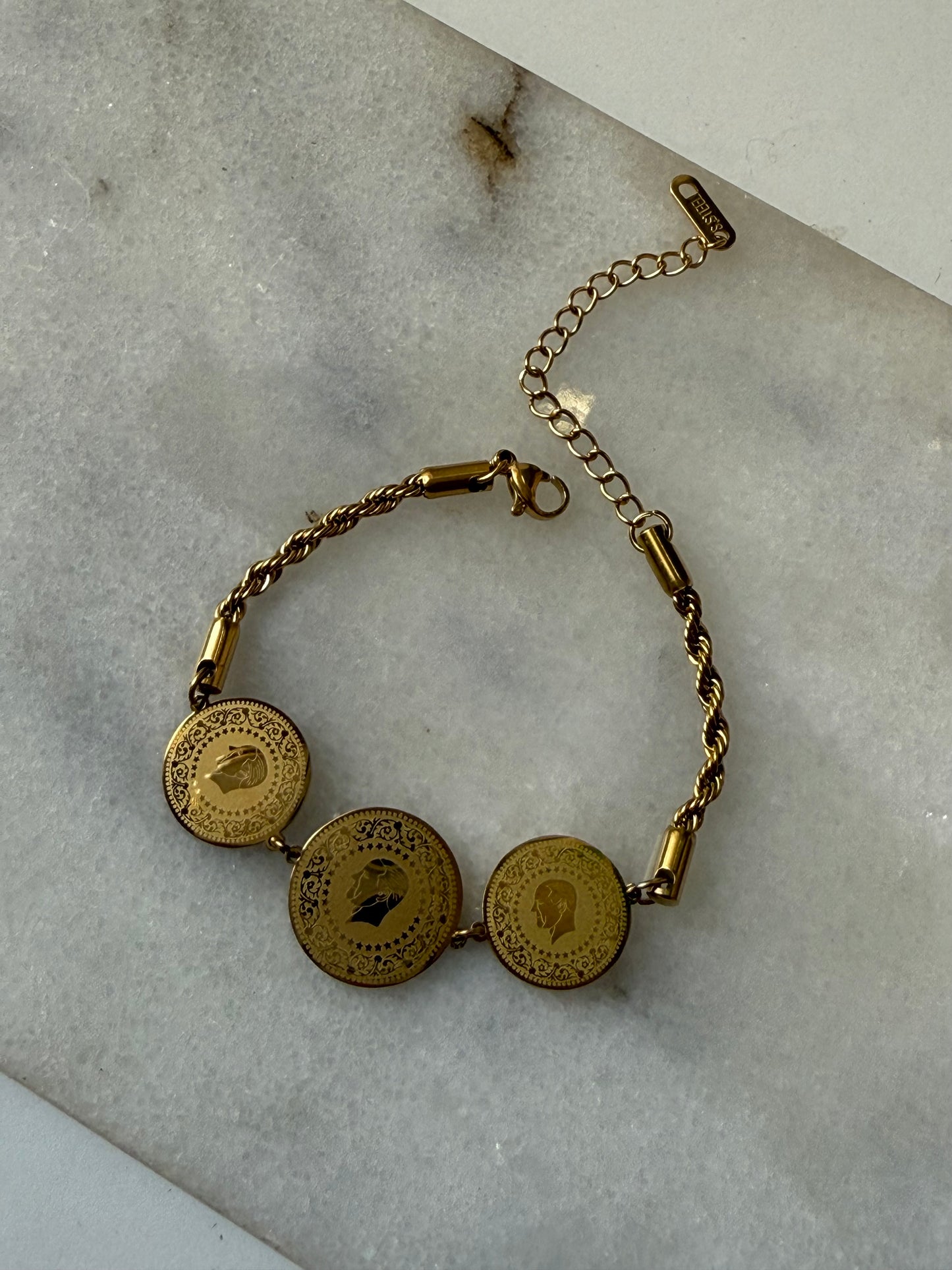 Coin bracelet