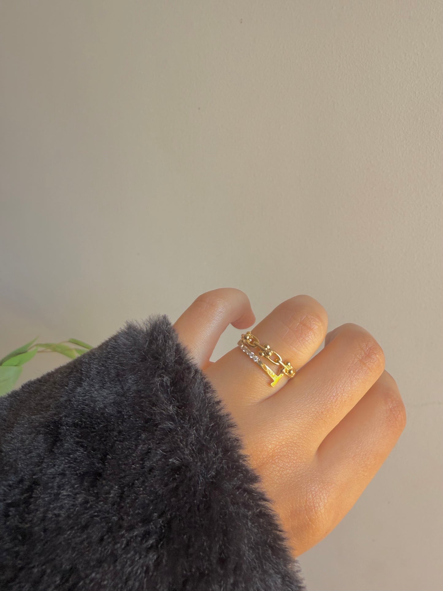 Gold plated ring