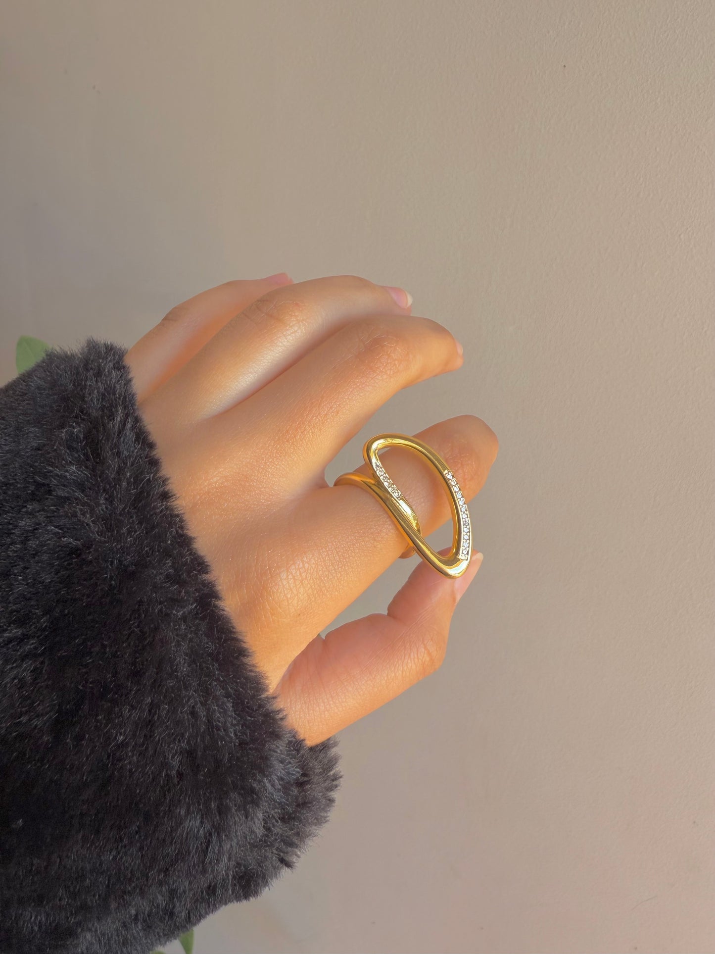 Gold plated ring