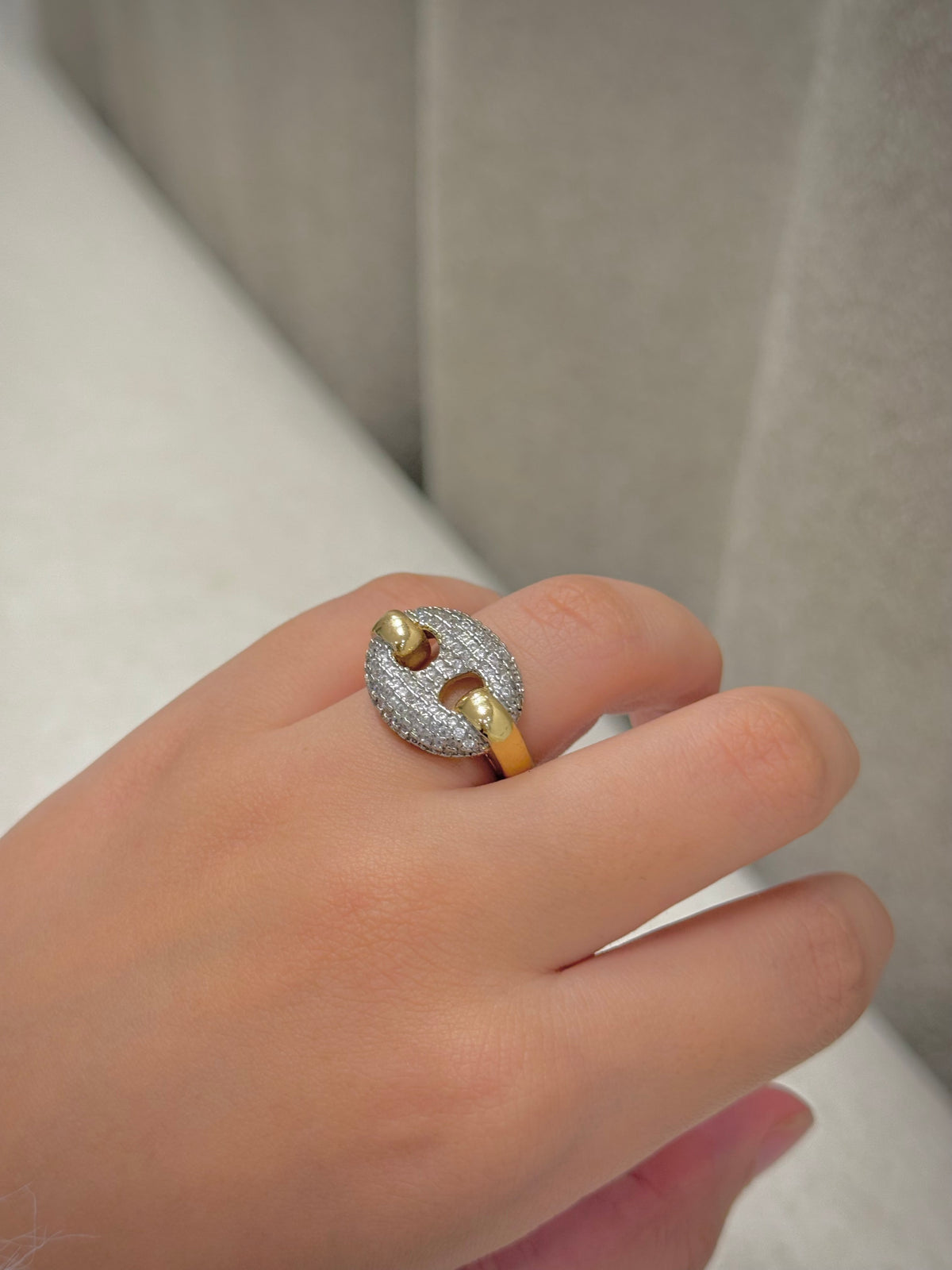 Gold plated ring