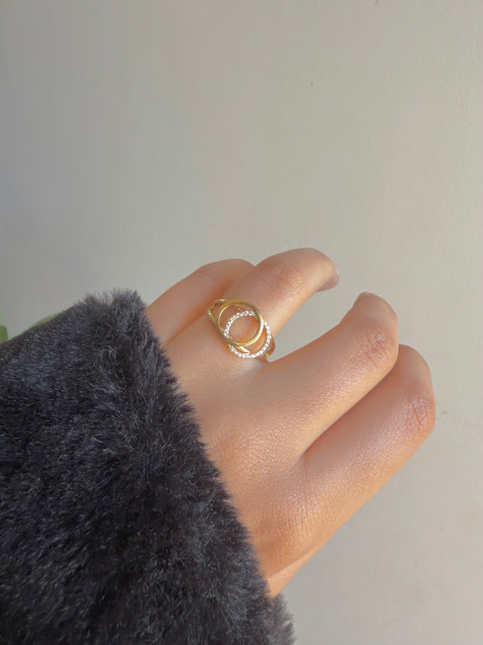 Gold plated ring