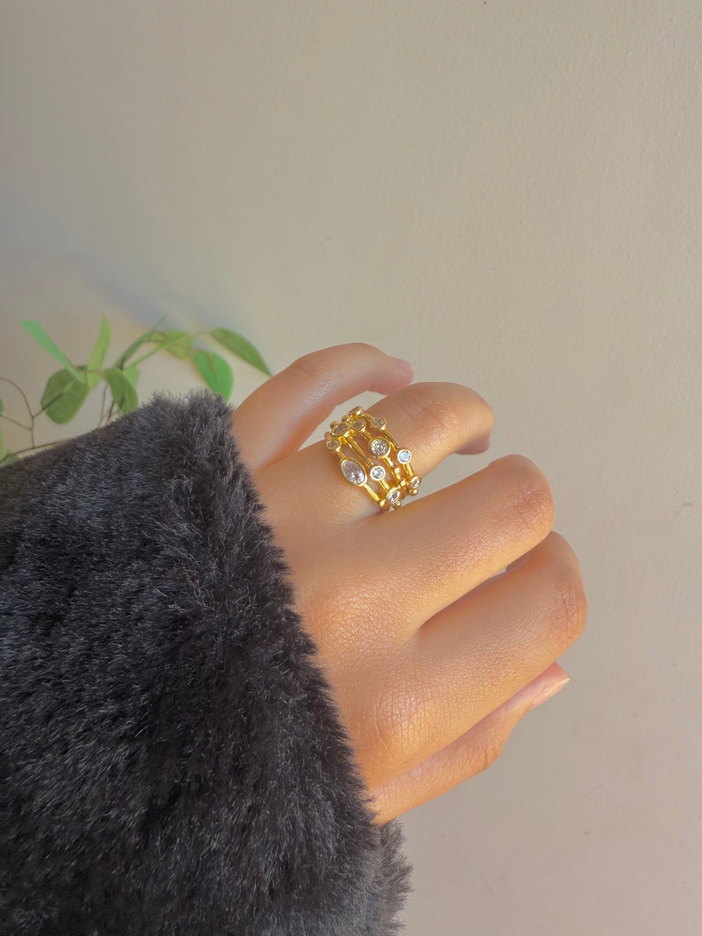 Gold plated ring