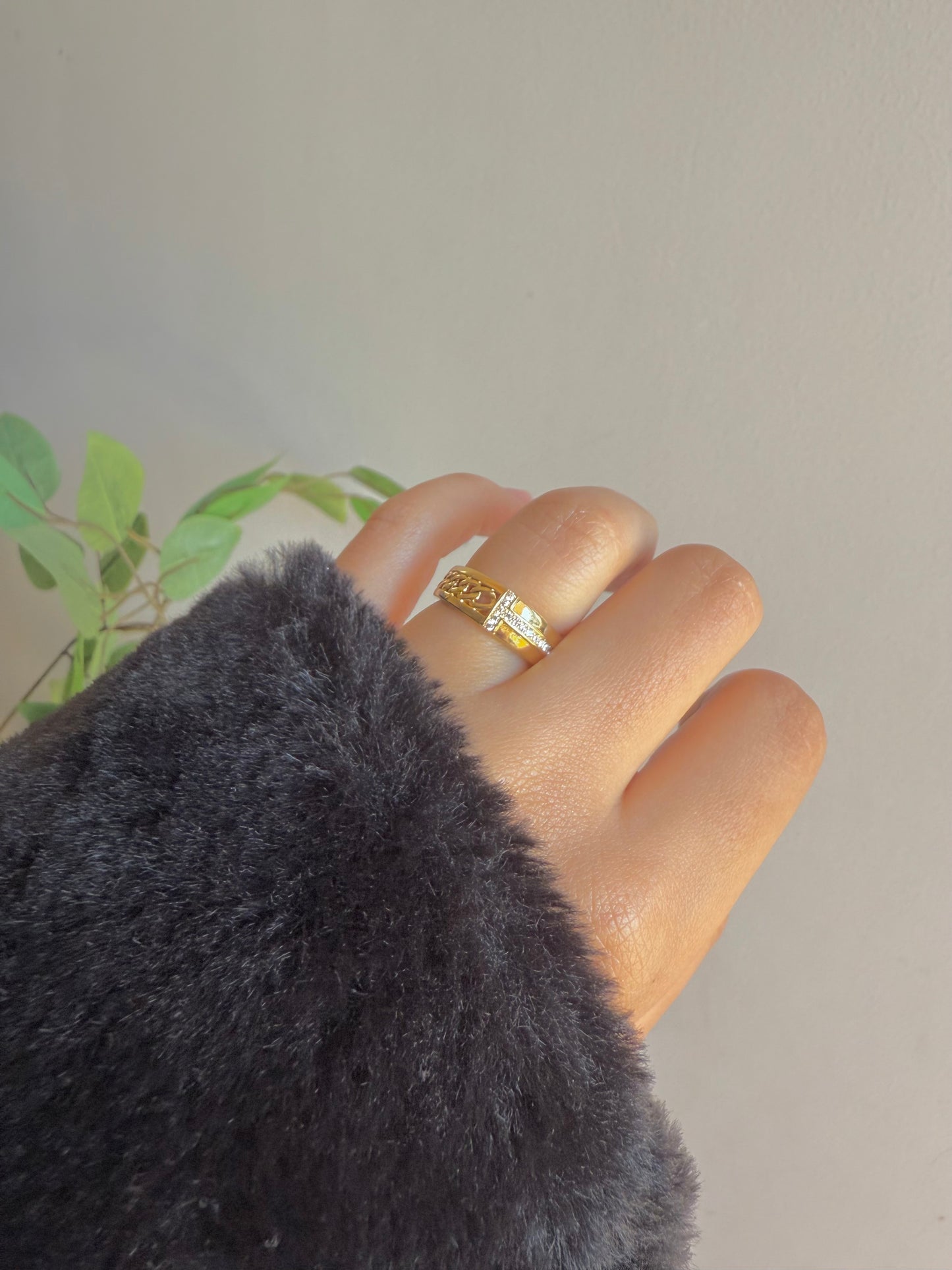 Gold plated ring