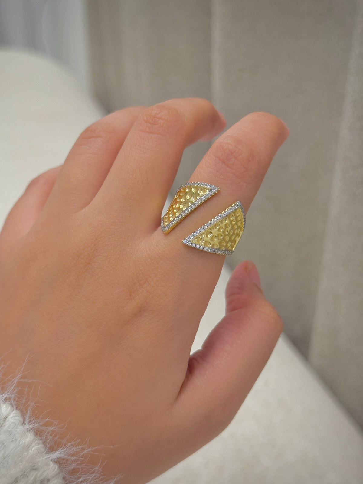 Gold plated ring