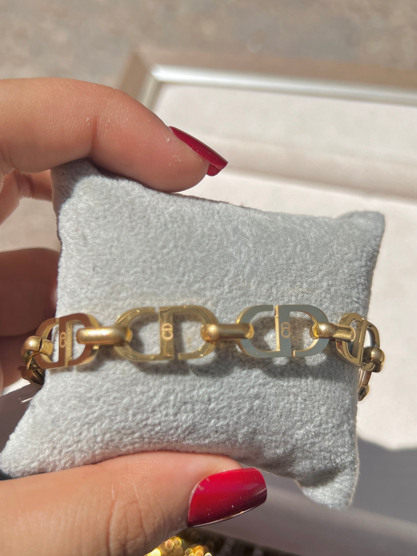 Modern CD-style bracelet