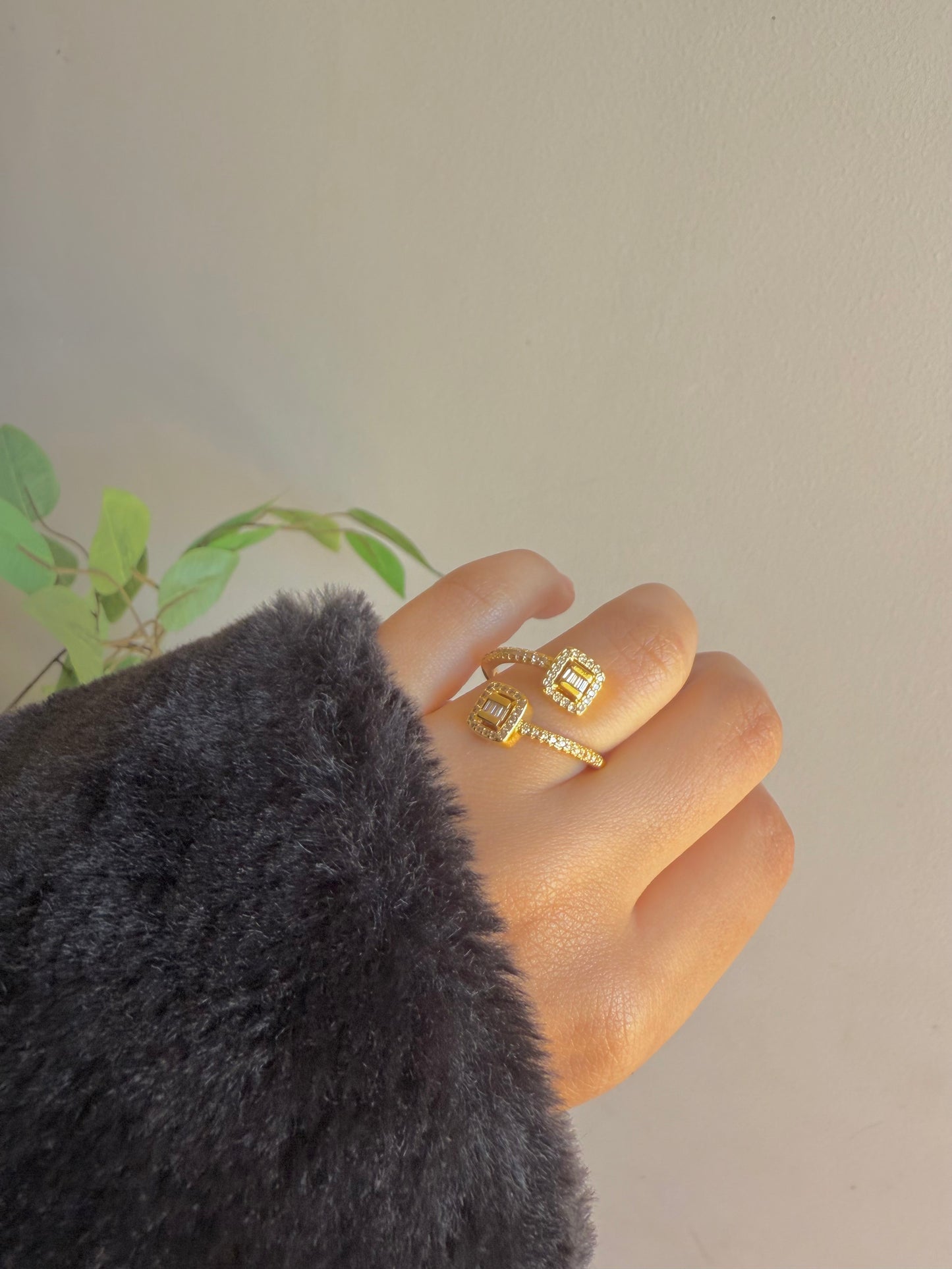 Gold plated ring