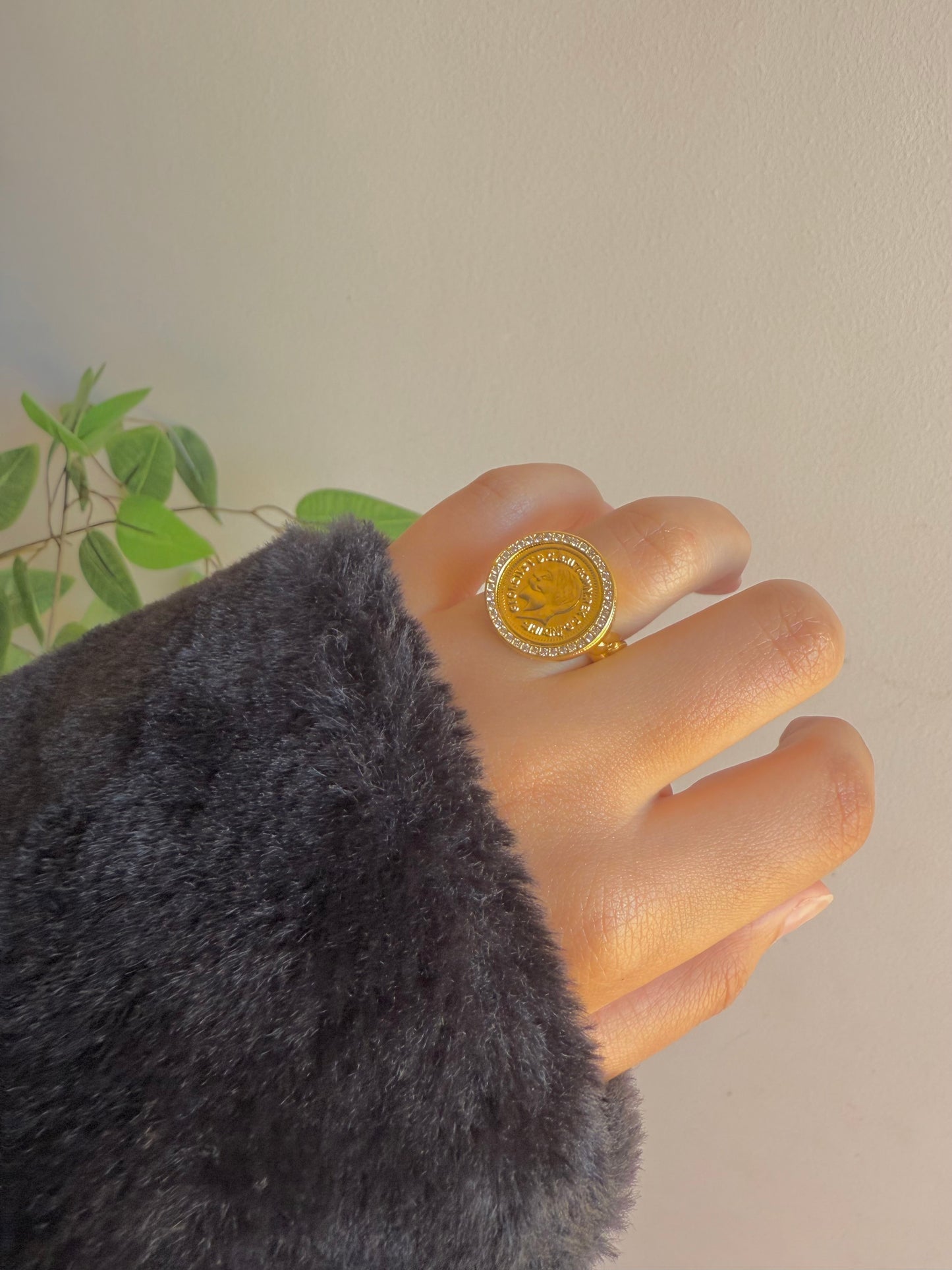 Gold plated ring