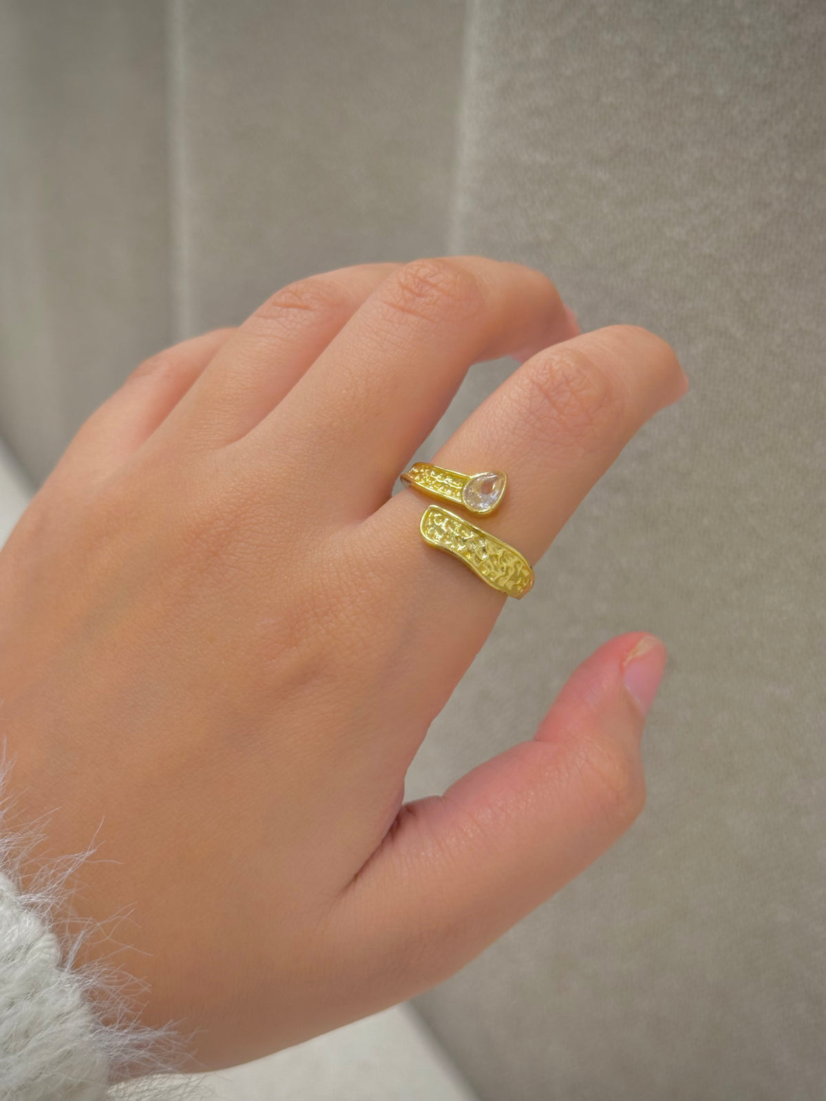 Gold plated ring