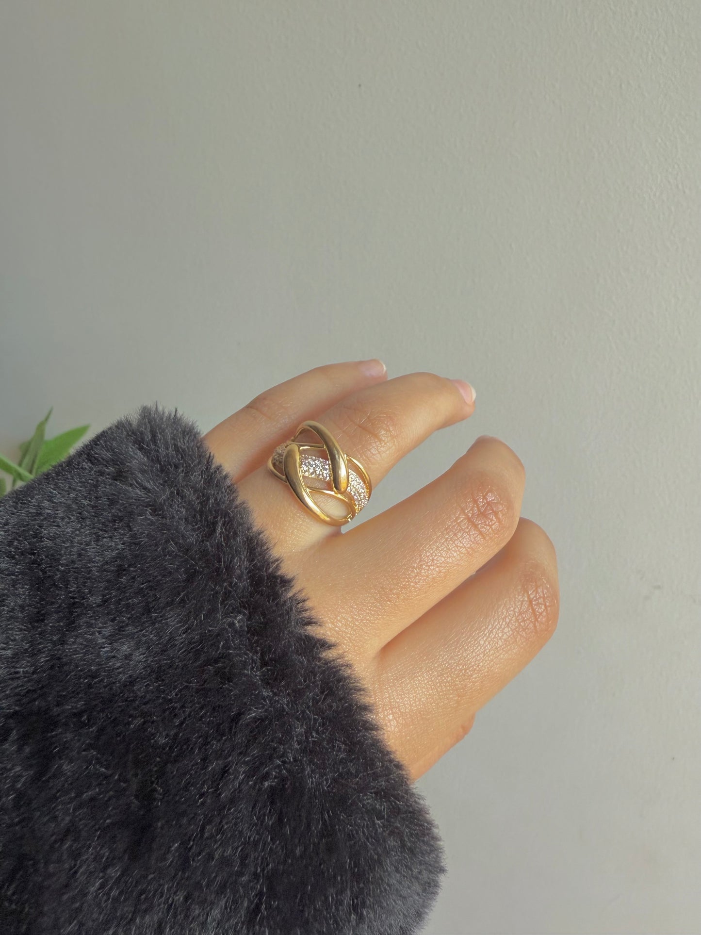 Gold plated ring