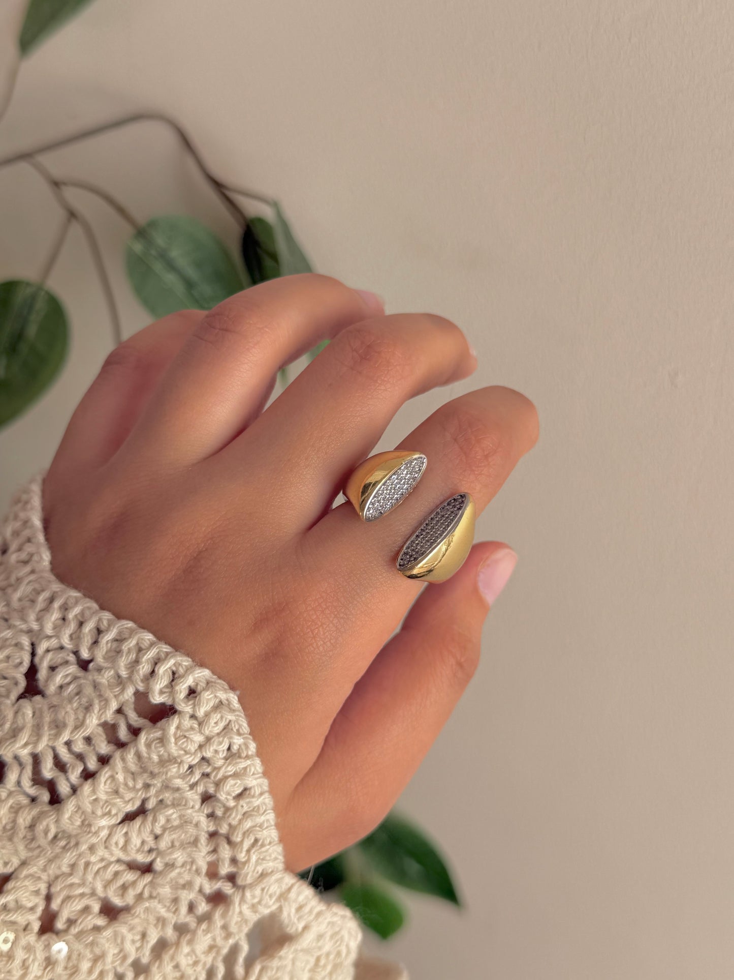 Gold plated ring