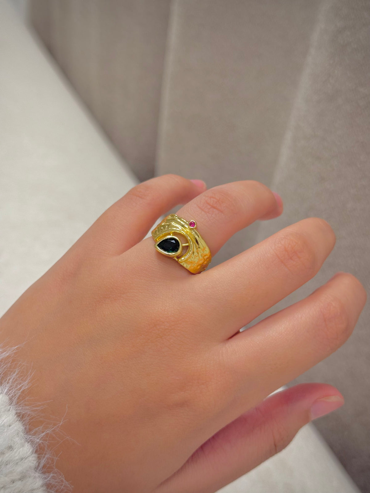 Gold plated ring