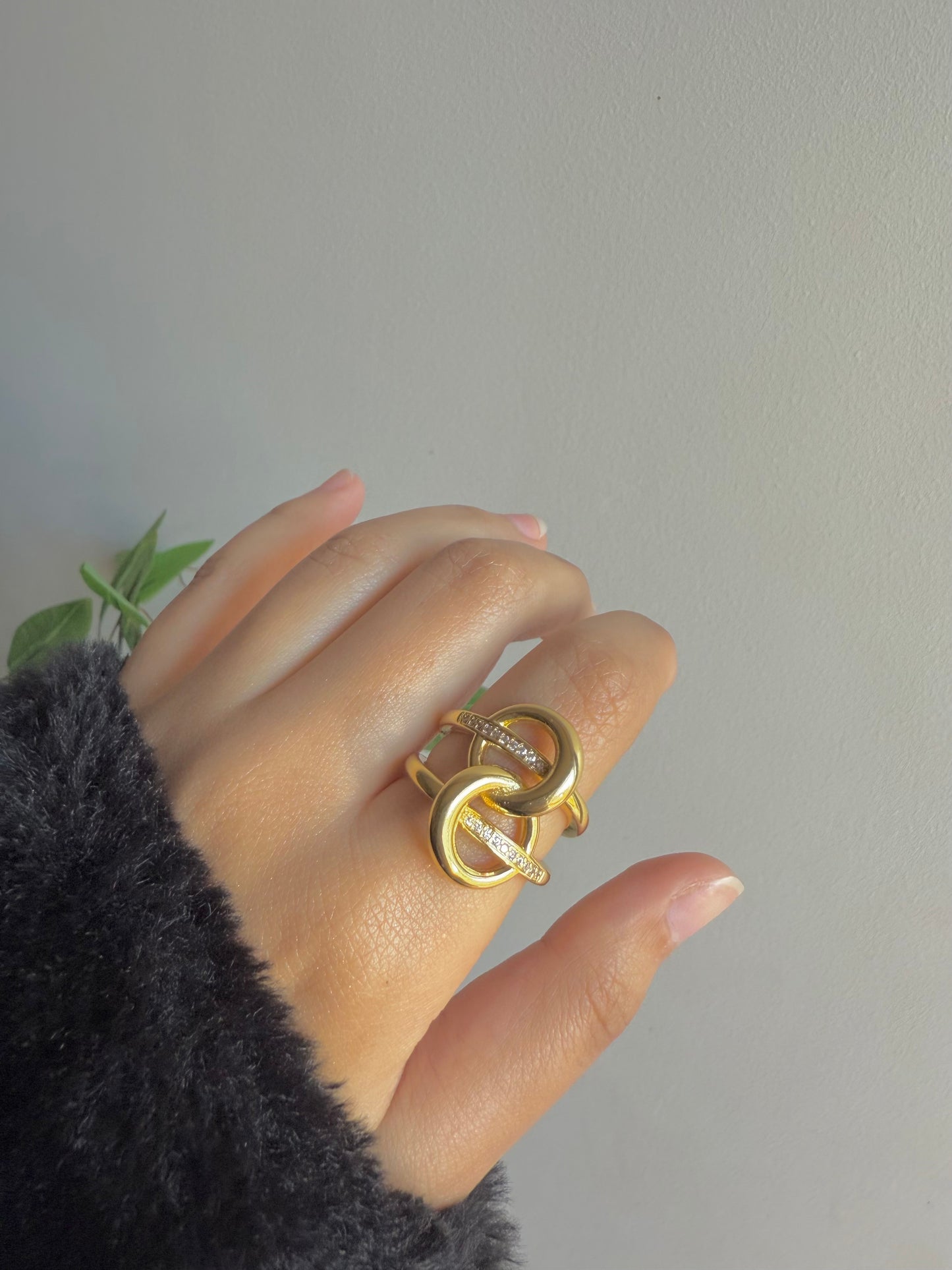 Gold plated ring