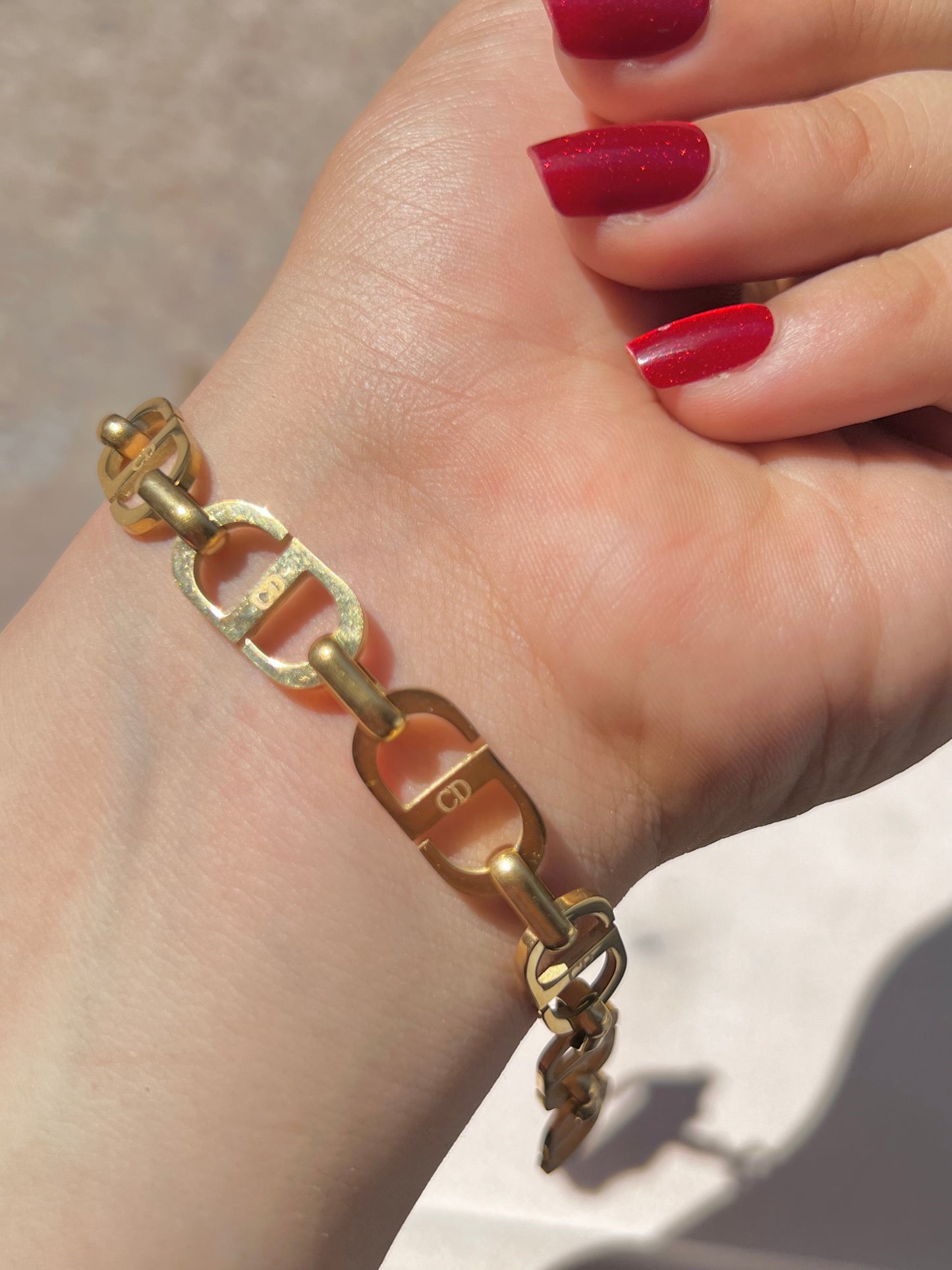 Modern CD-style bracelet