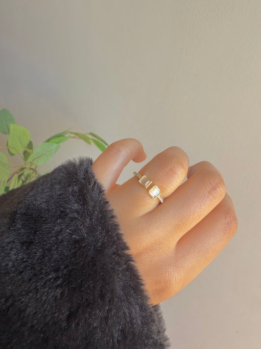 Gold plated ring