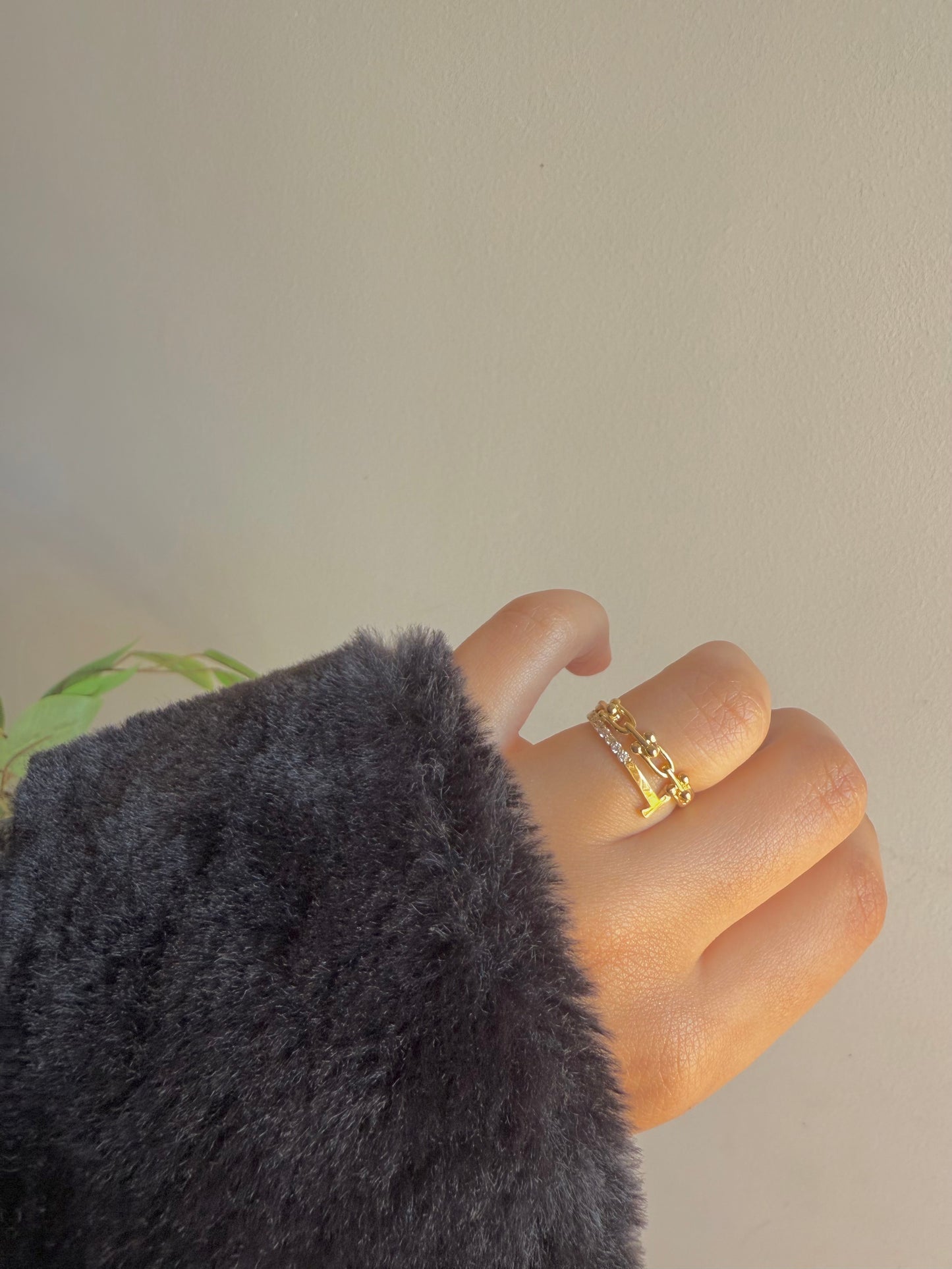 Gold plated ring