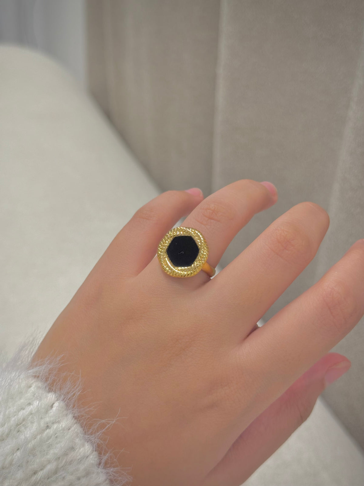 Gold plated ring