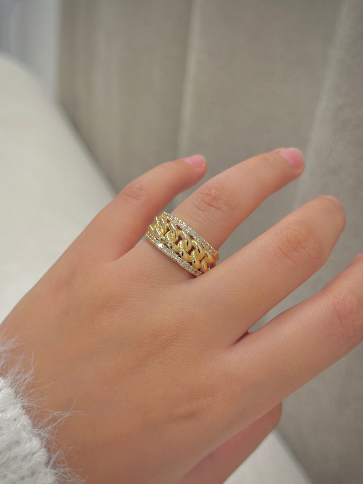 Gold plated ring