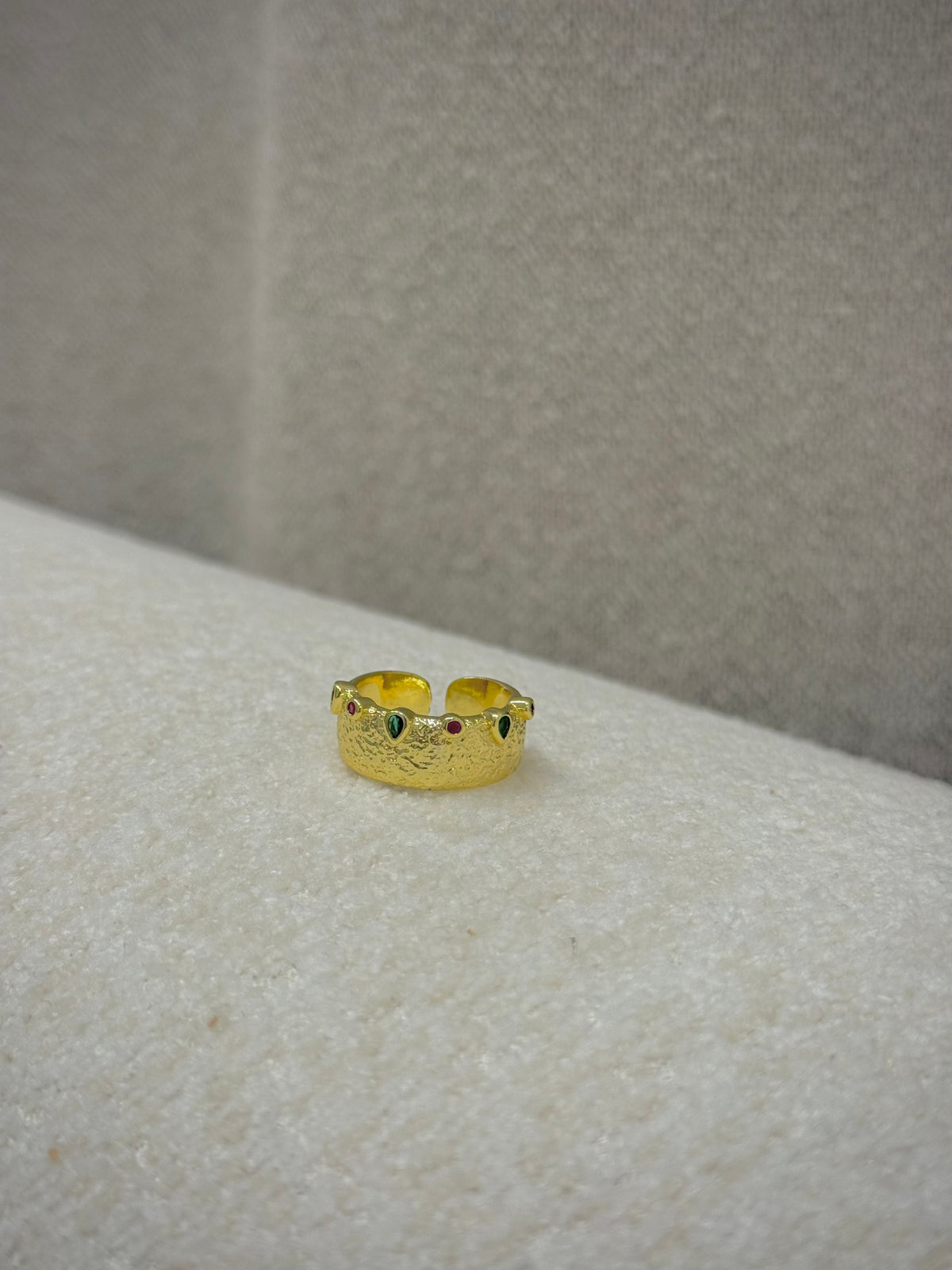 Gold plated ring