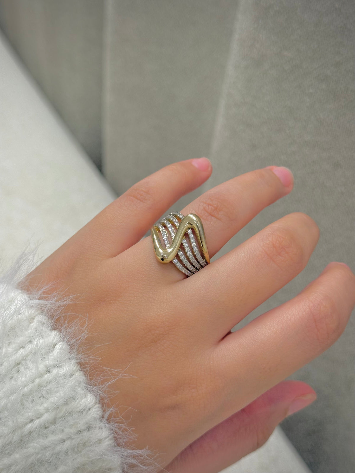 Gold plated ring