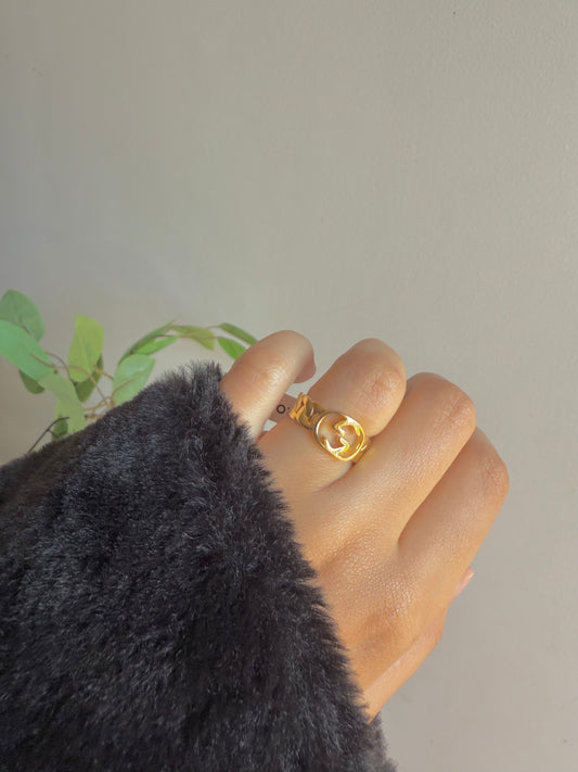 Gold plated ring