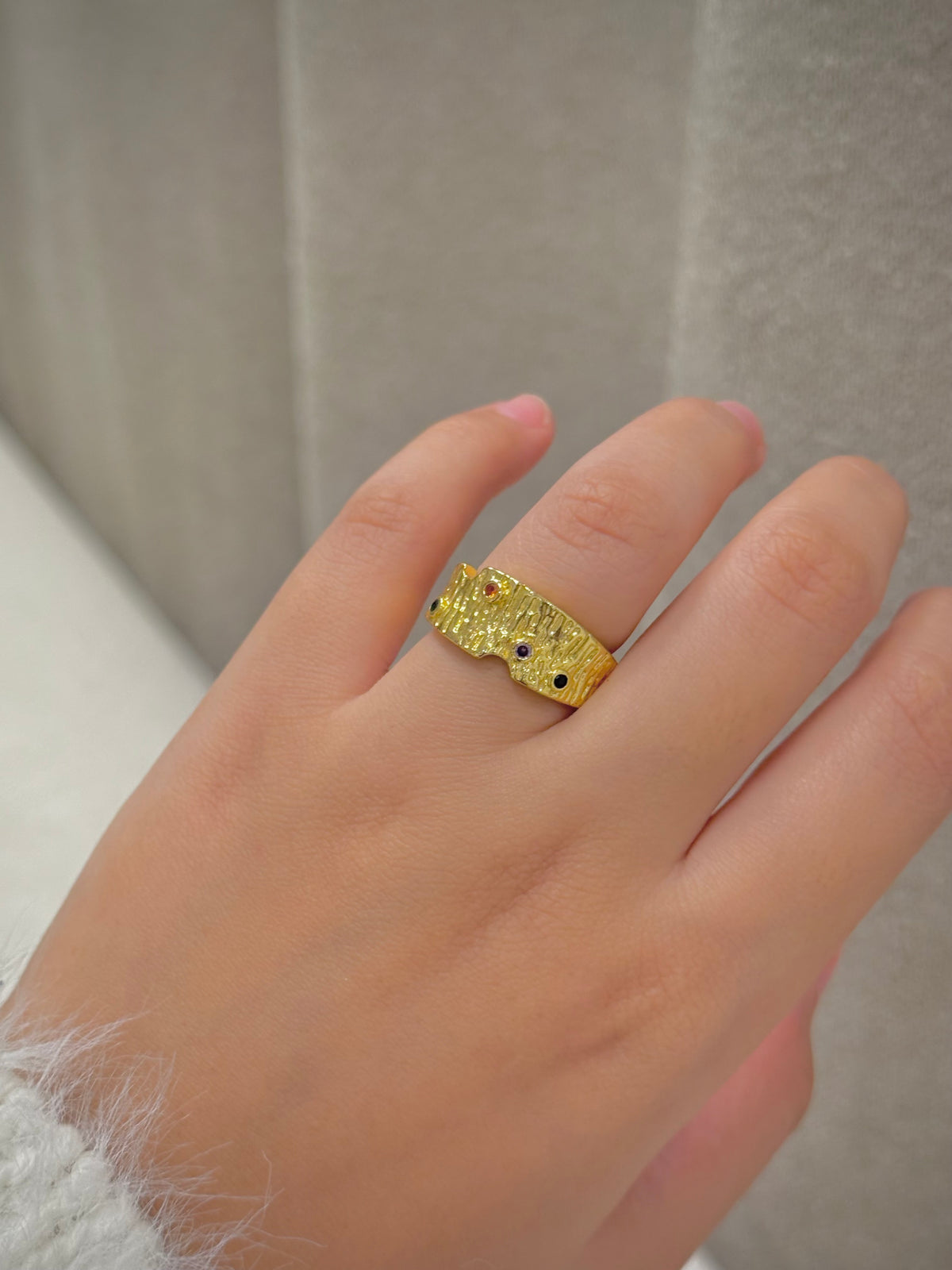 Gold plated ring
