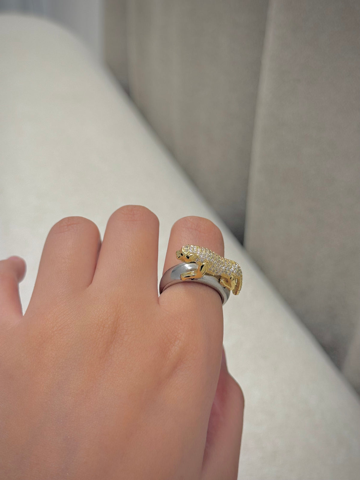 Gold plated ring