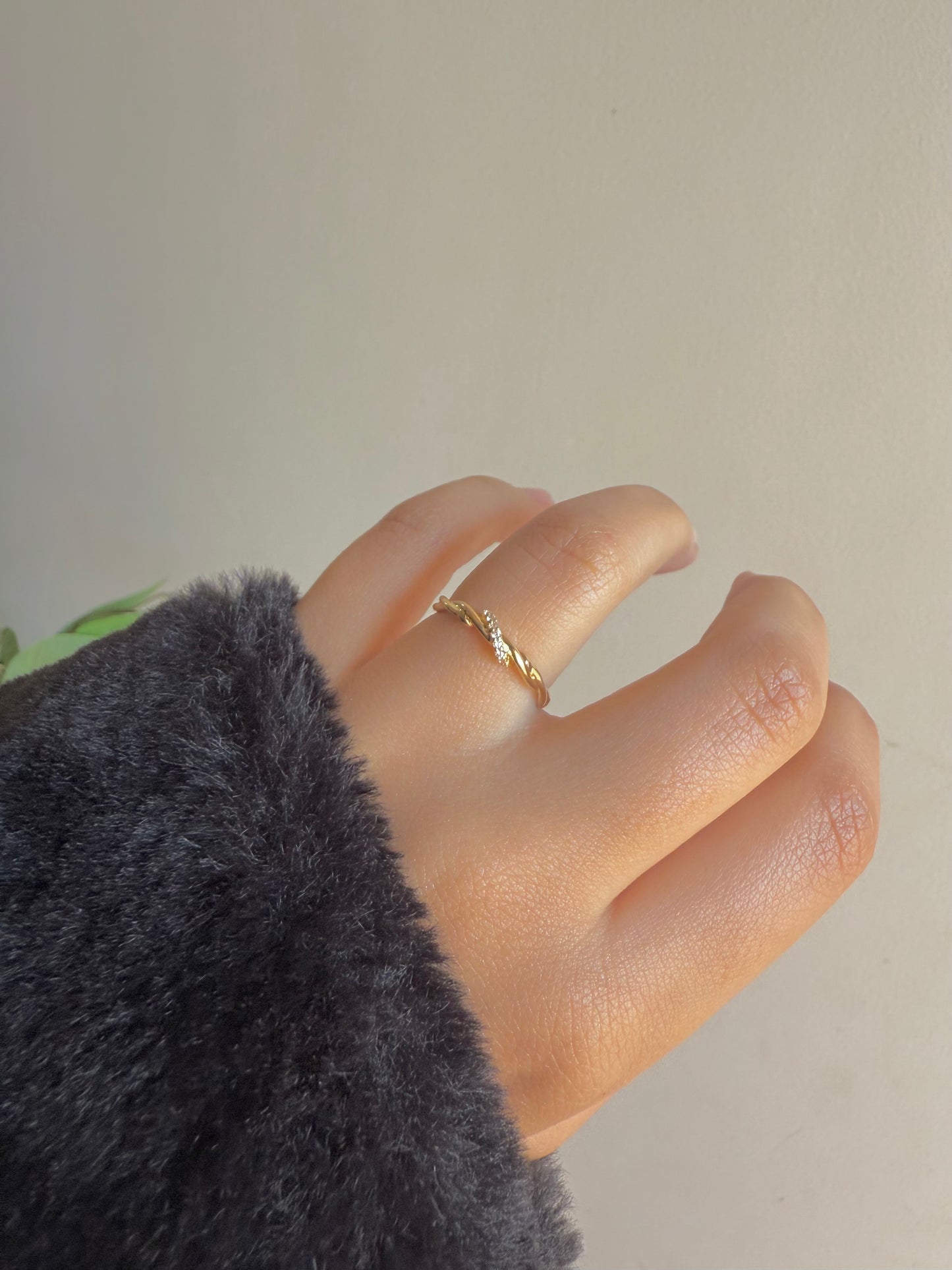 Gold plated ring