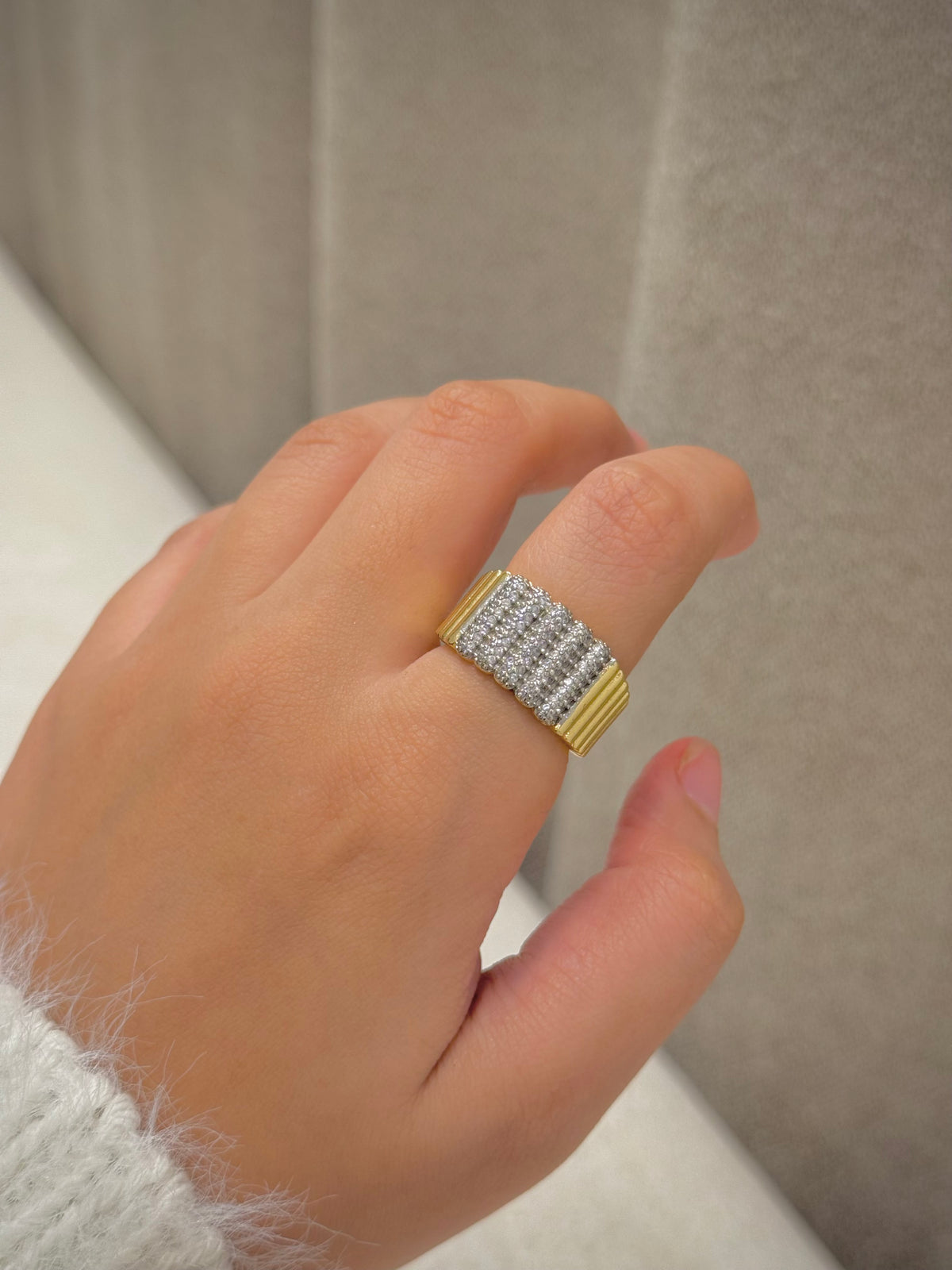Gold plated ring