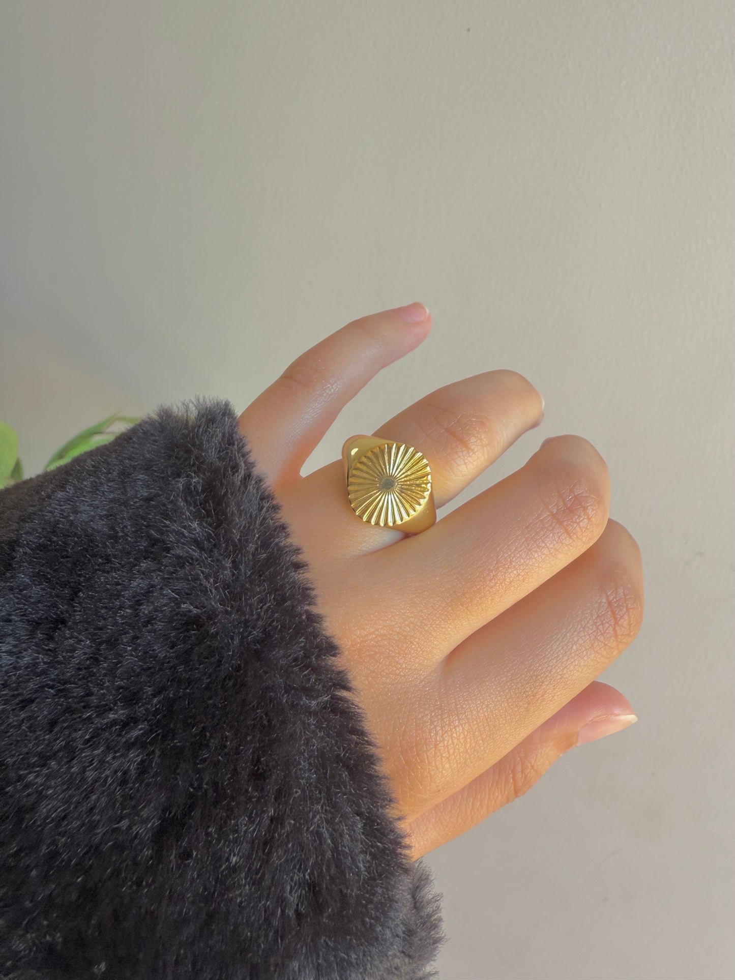 Gold plated ring