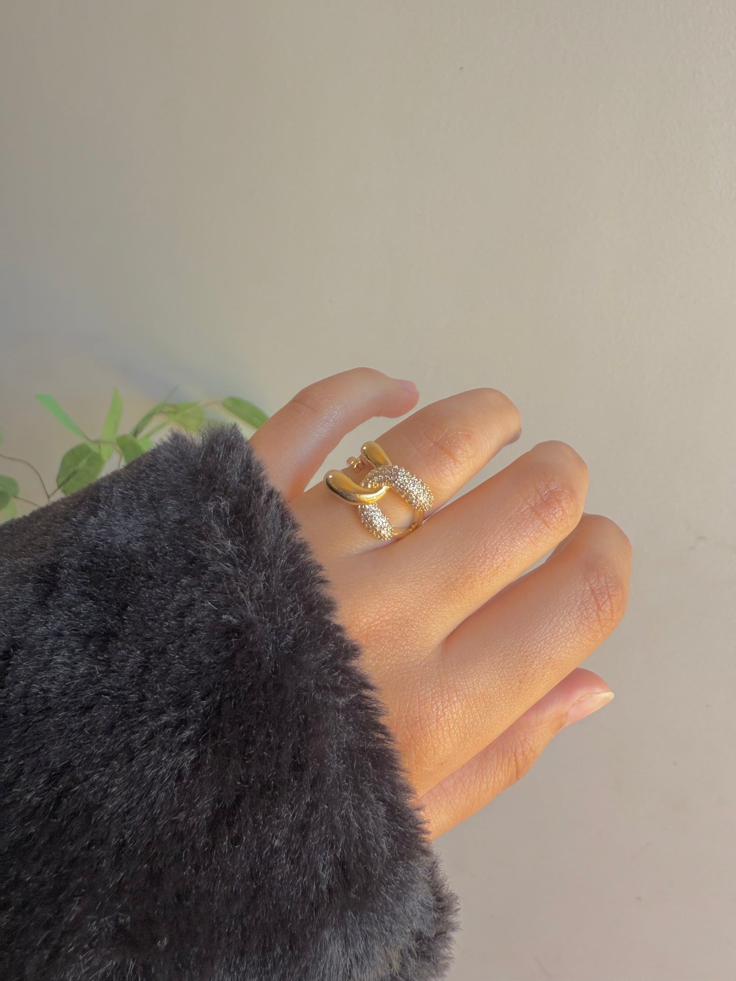 Gold plated ring