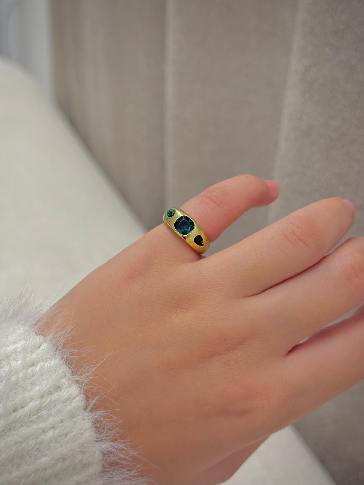 Gold plated ring