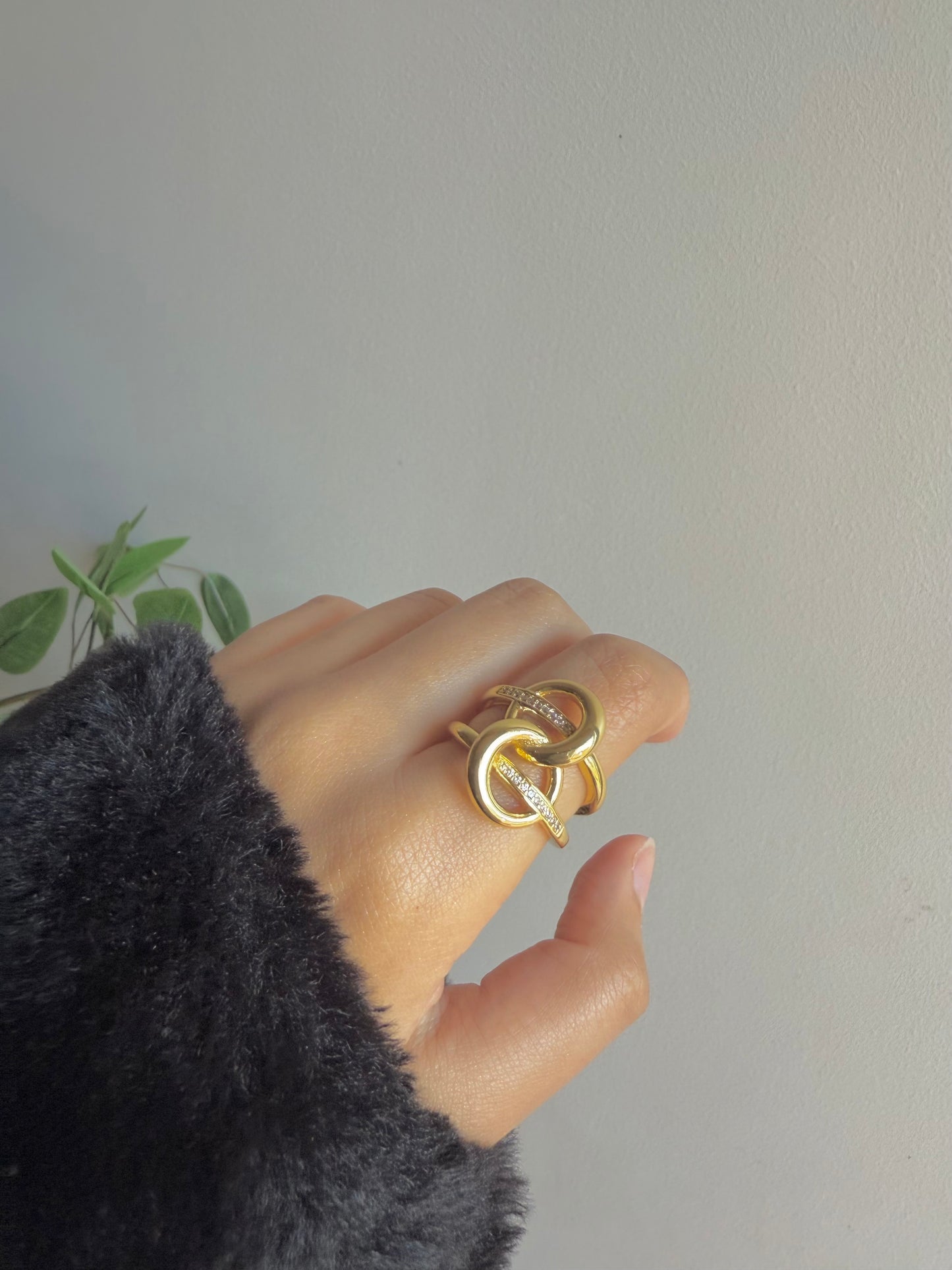 Gold plated ring