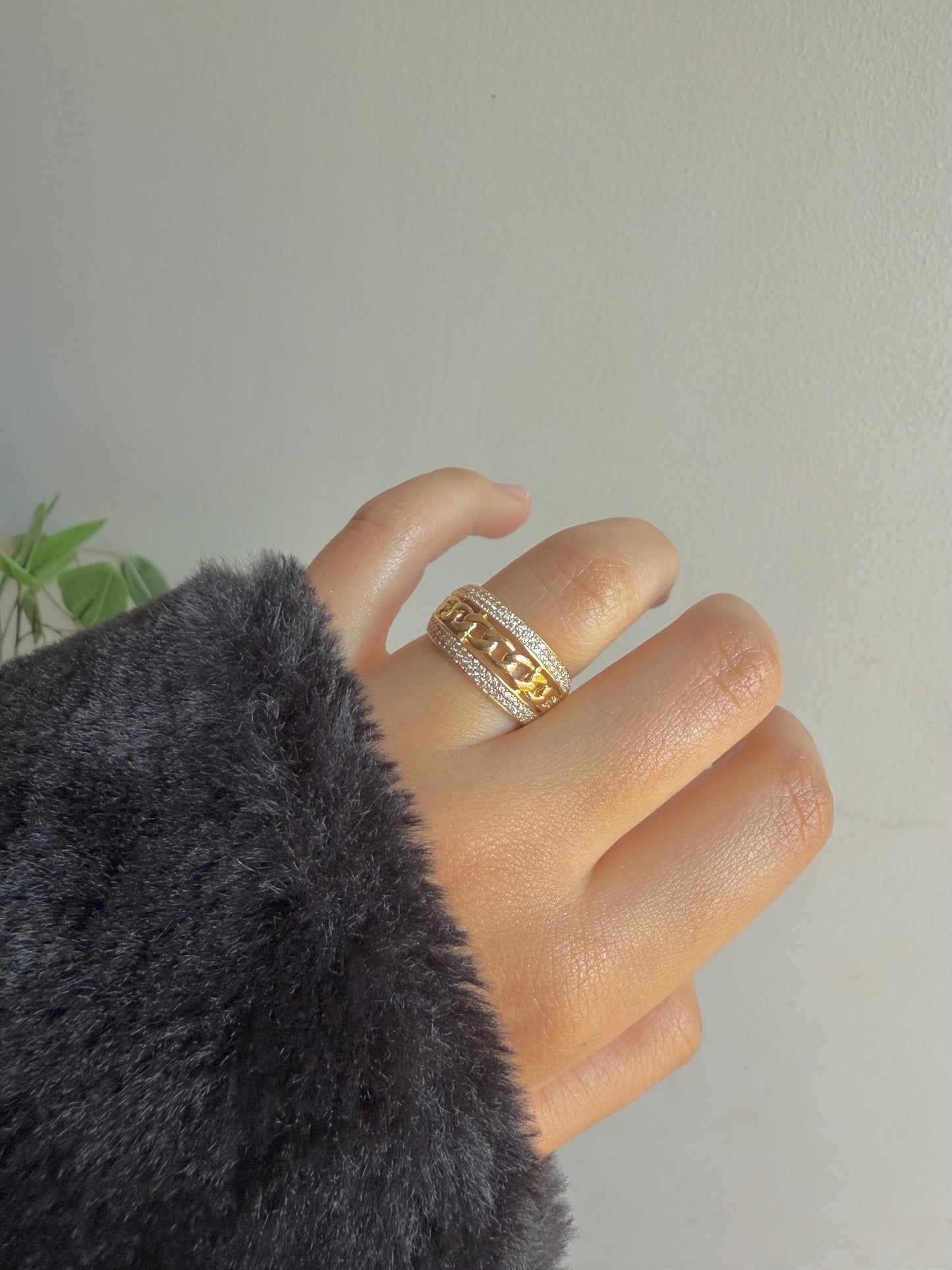 Gold plated ring