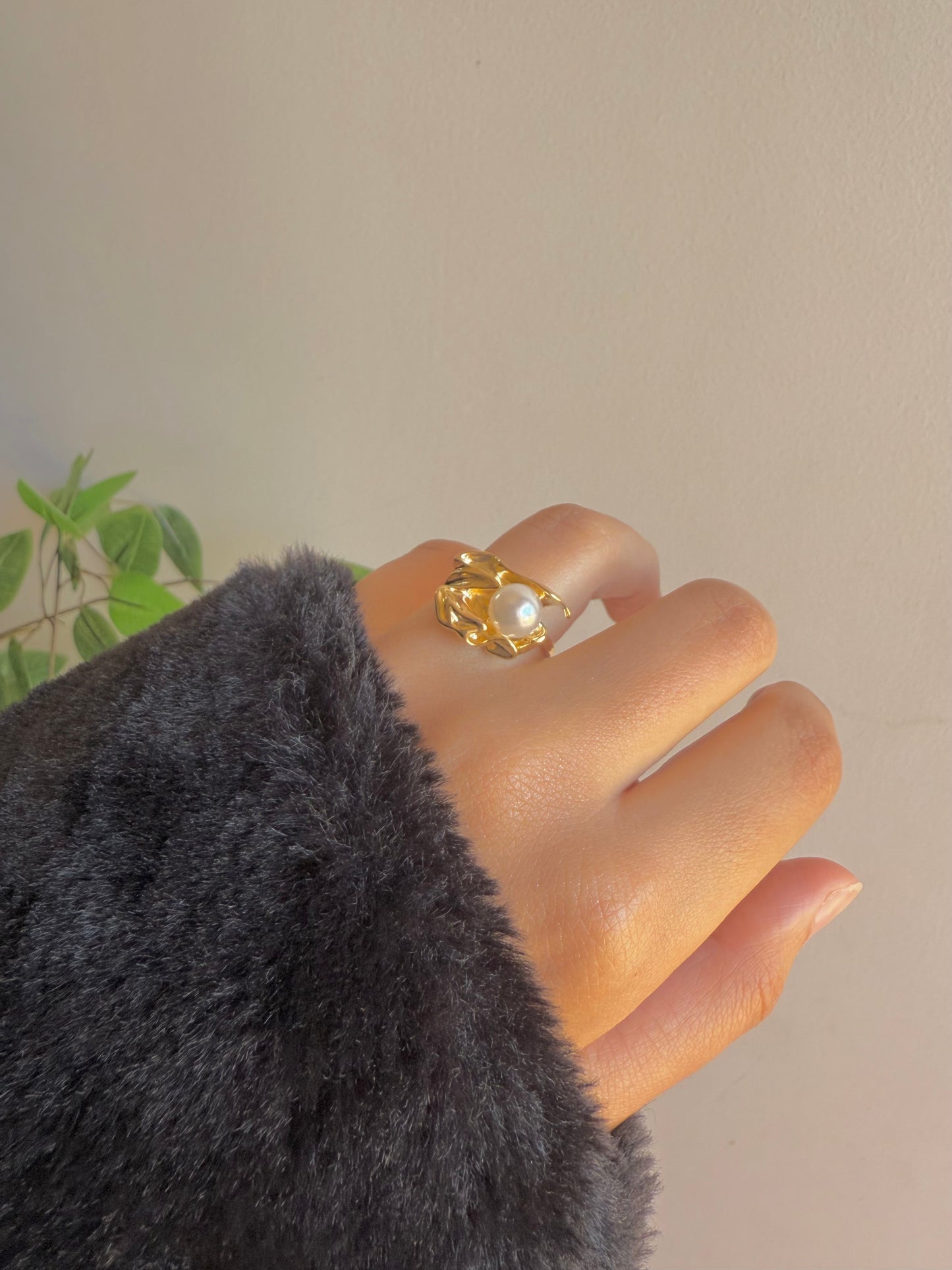 Gold plated ring