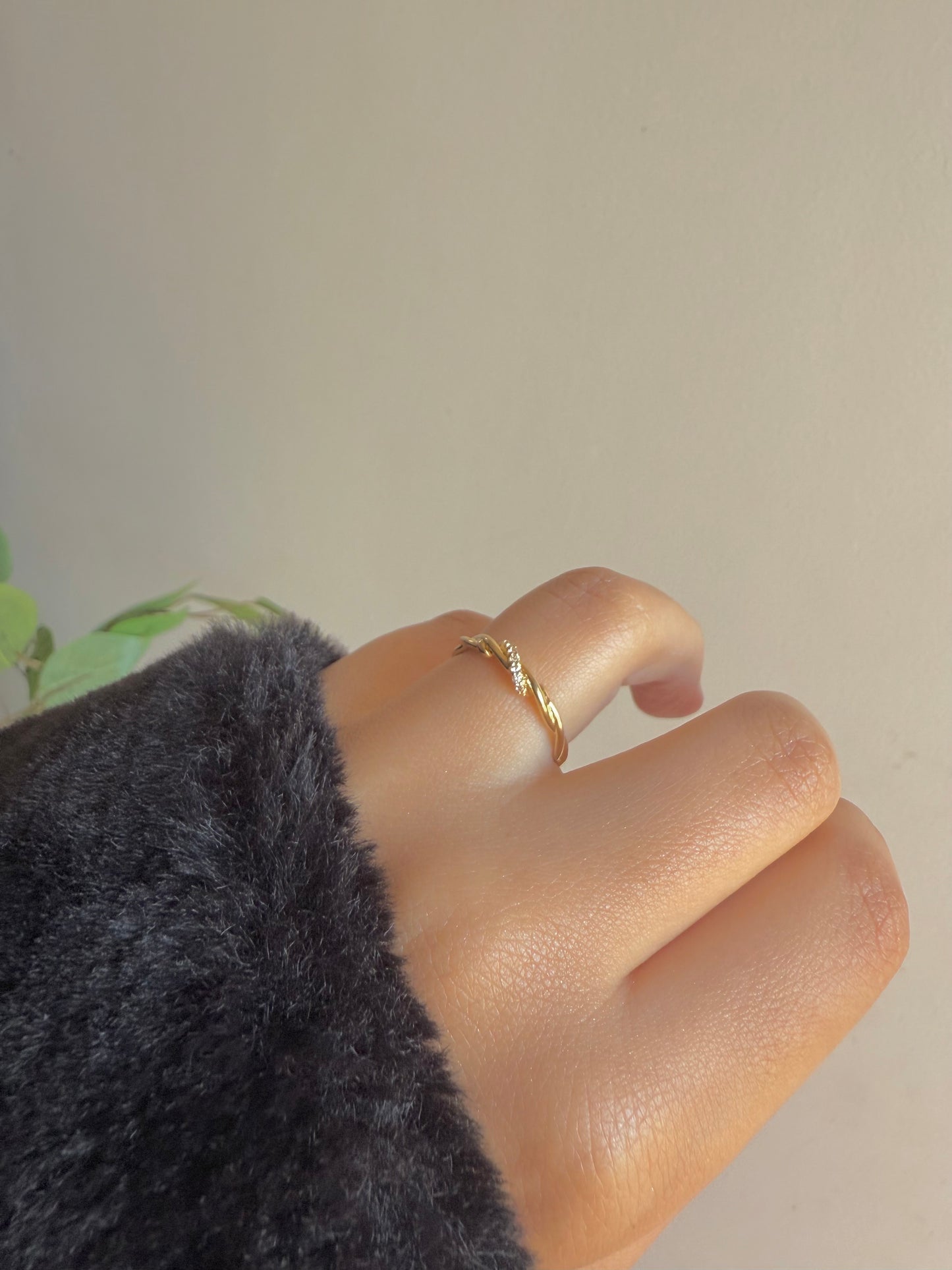 Gold plated ring