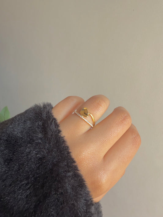 Gold plated ring