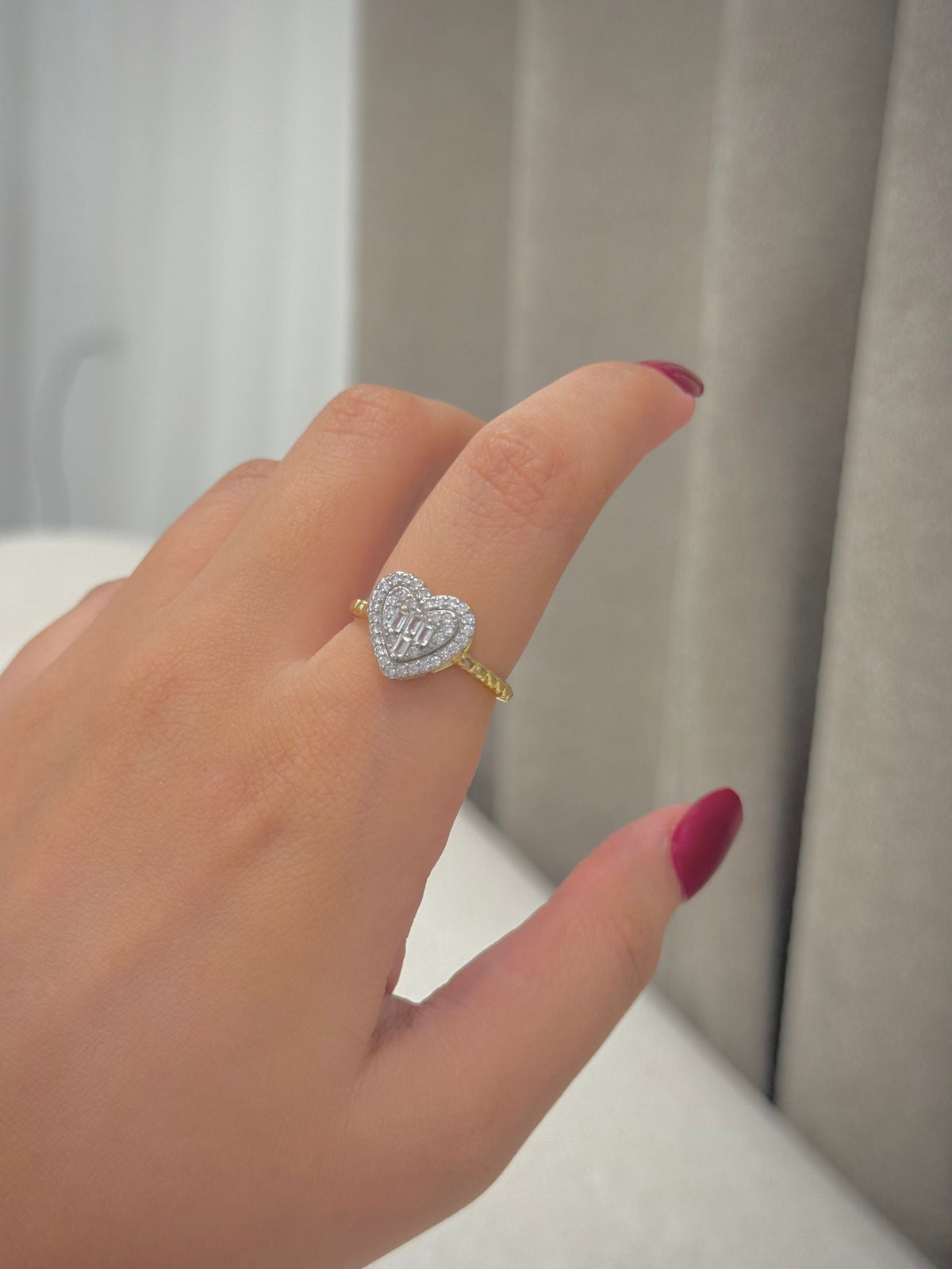 Gold plated ring