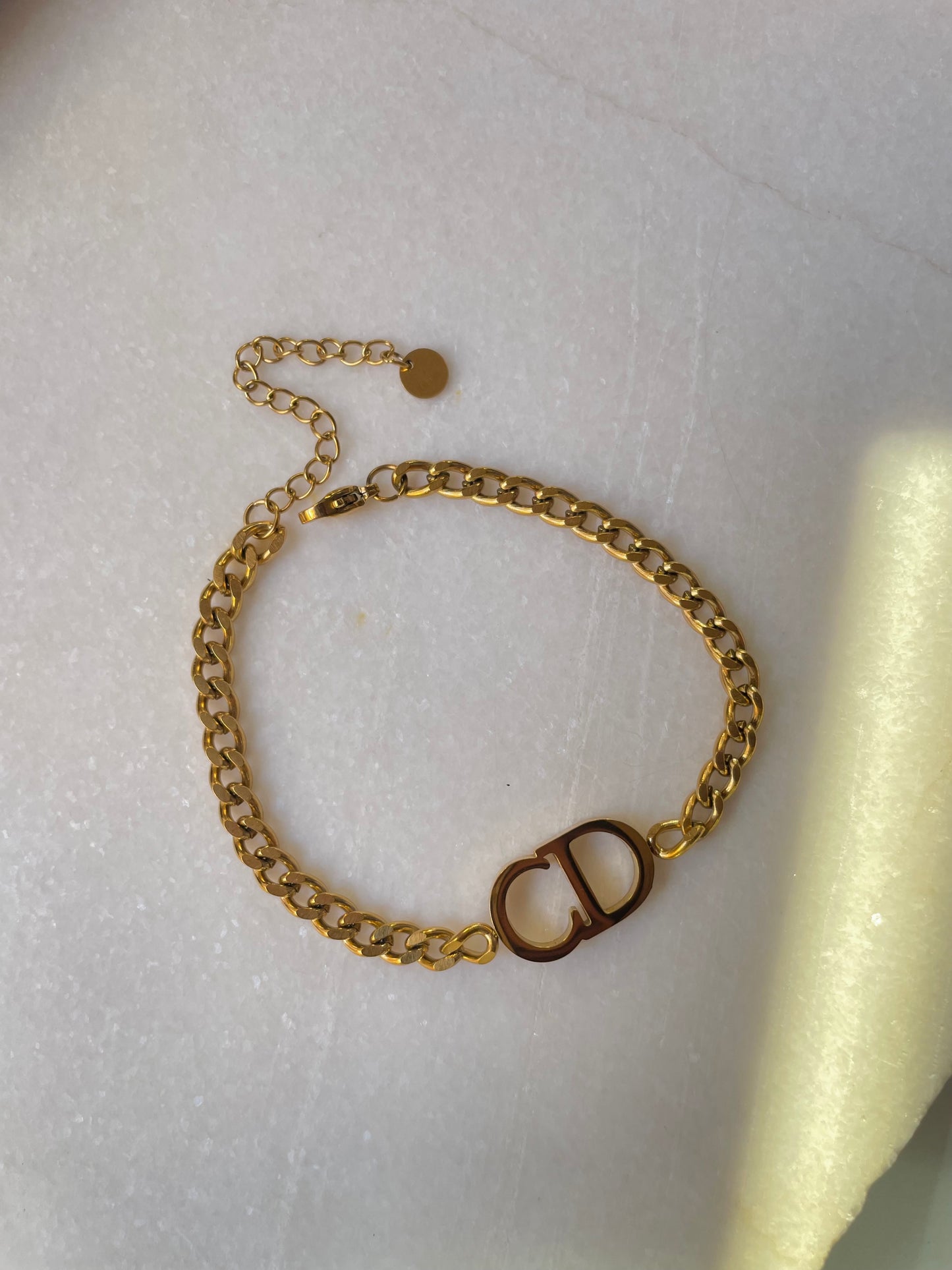 CD gold bracelet