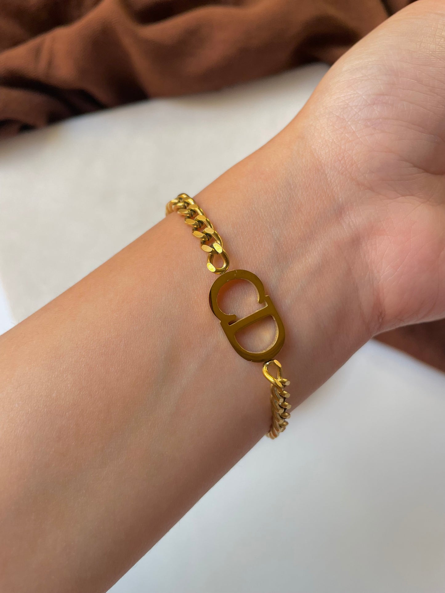 CD gold bracelet