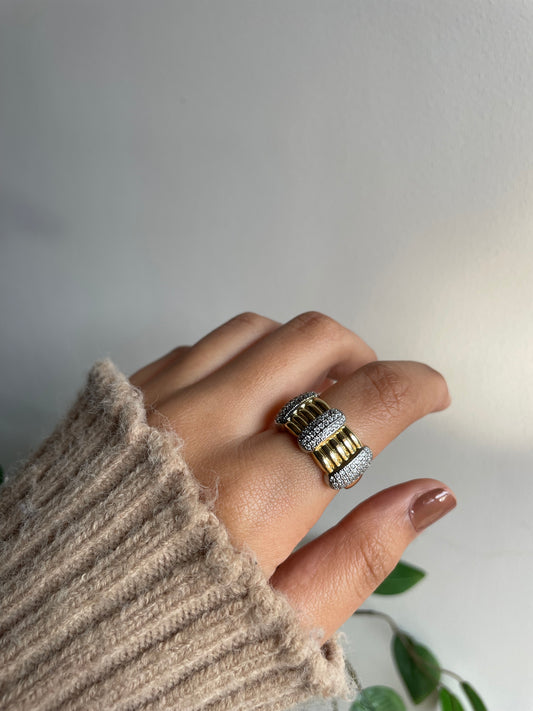 Gold plated ring