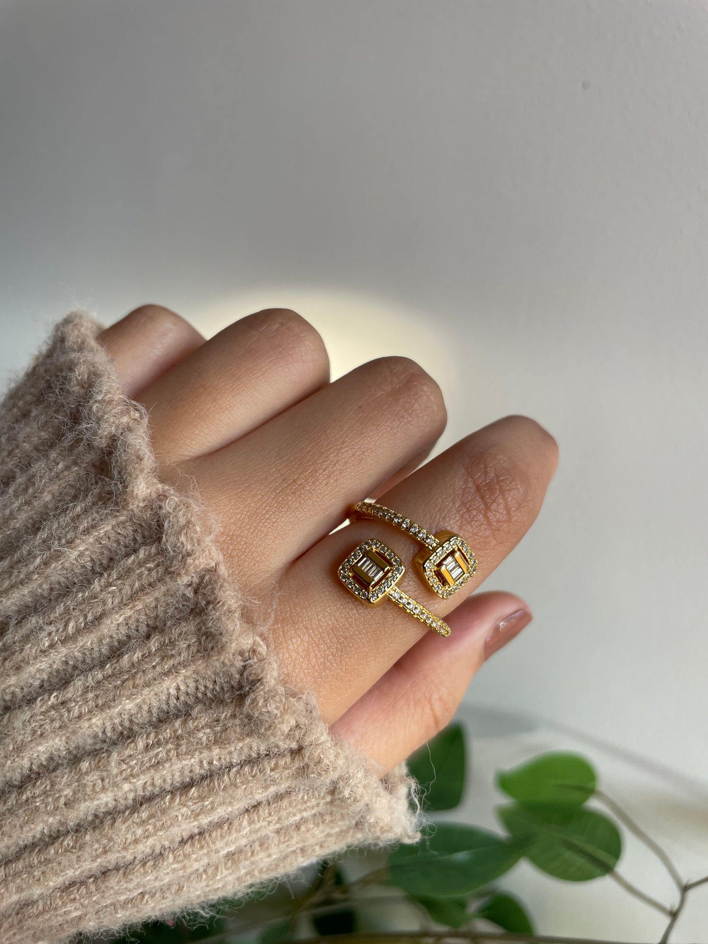 Gold plated ring