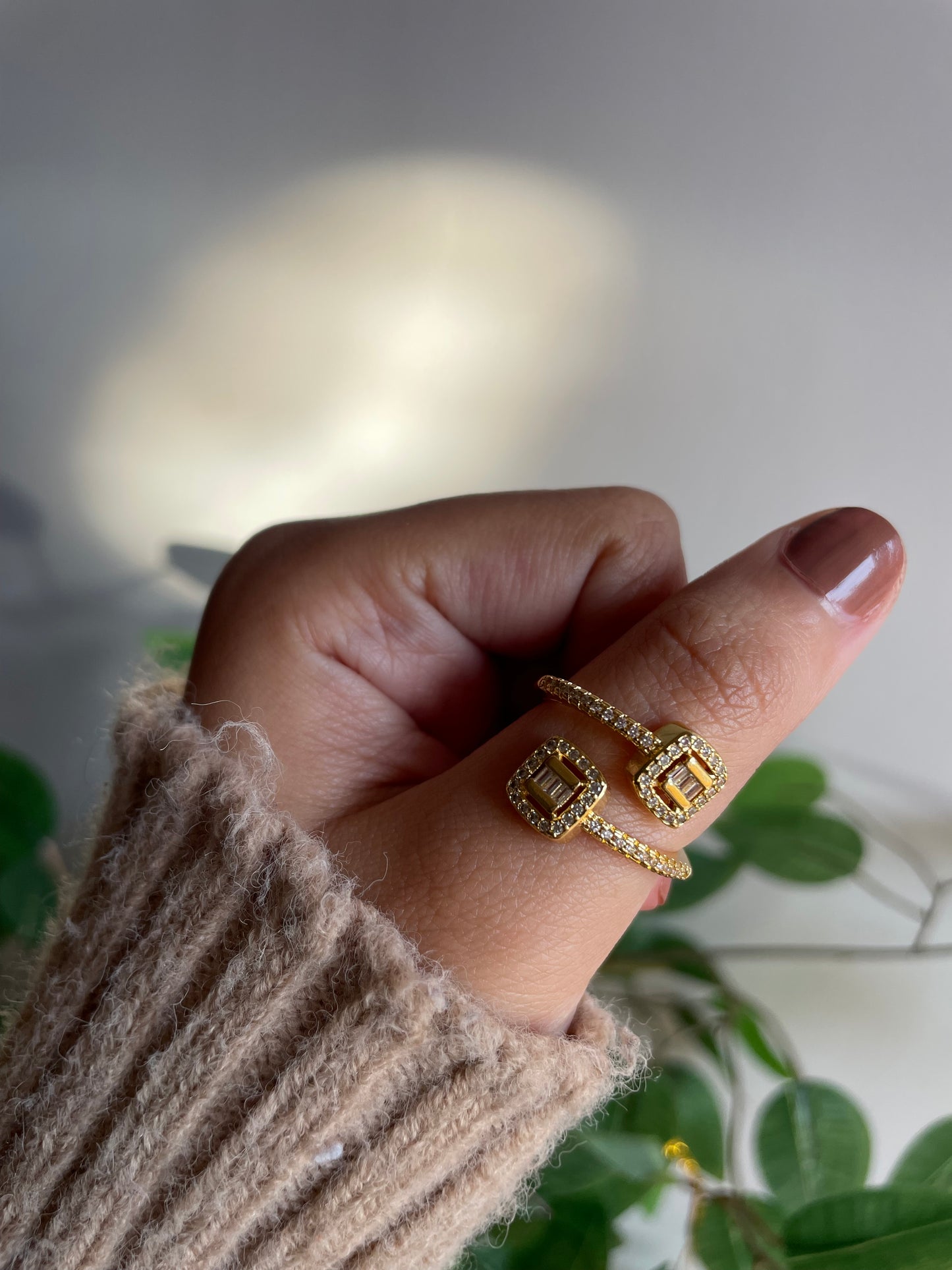 Gold plated ring