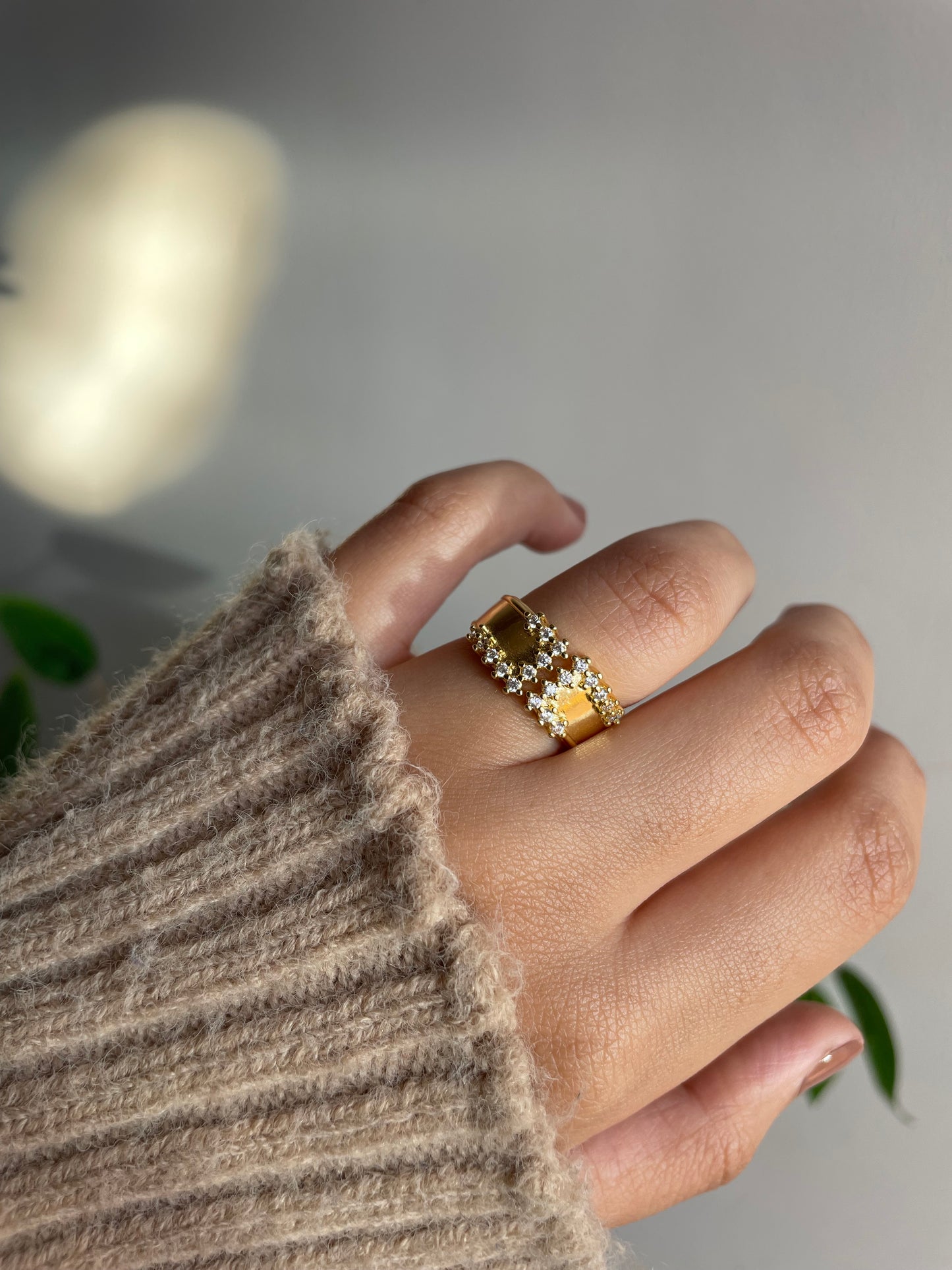 Gold plated ring